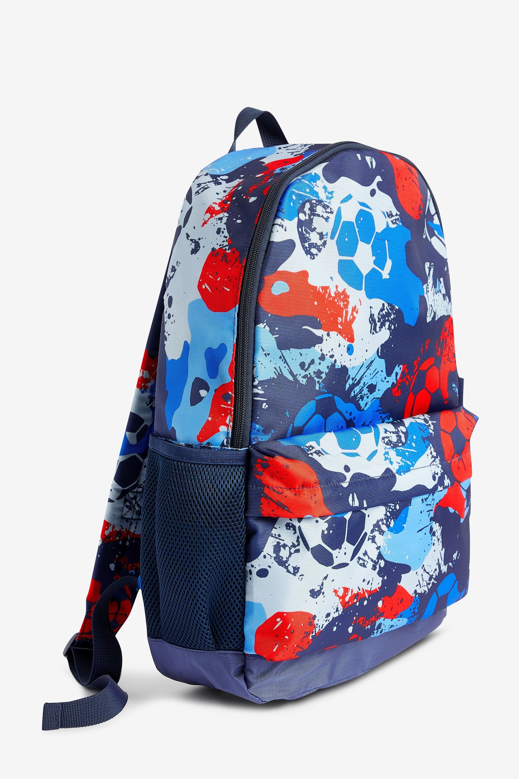 Football Print School Backpack