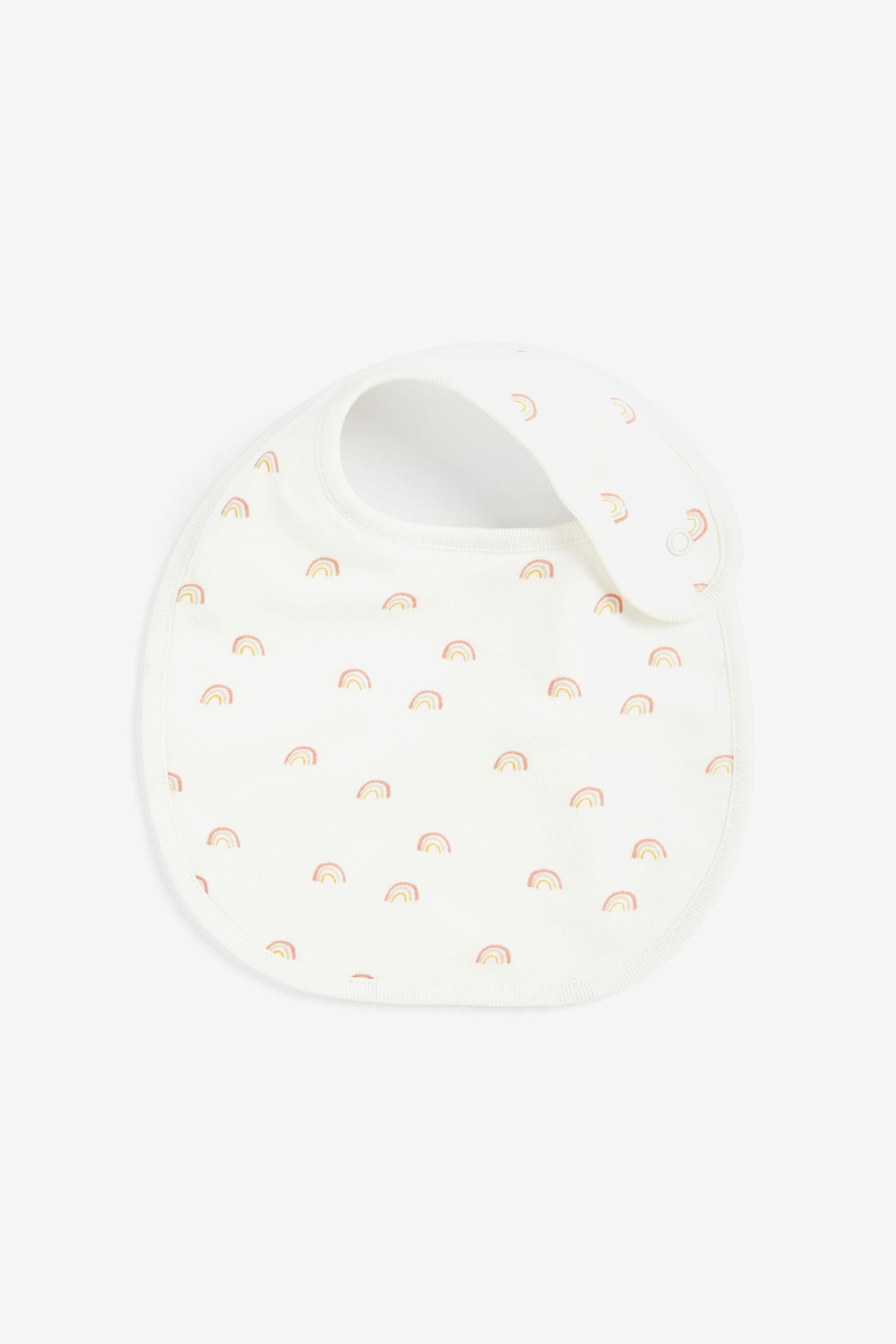 Cream Rainbow 3 Pack Regular Bibs