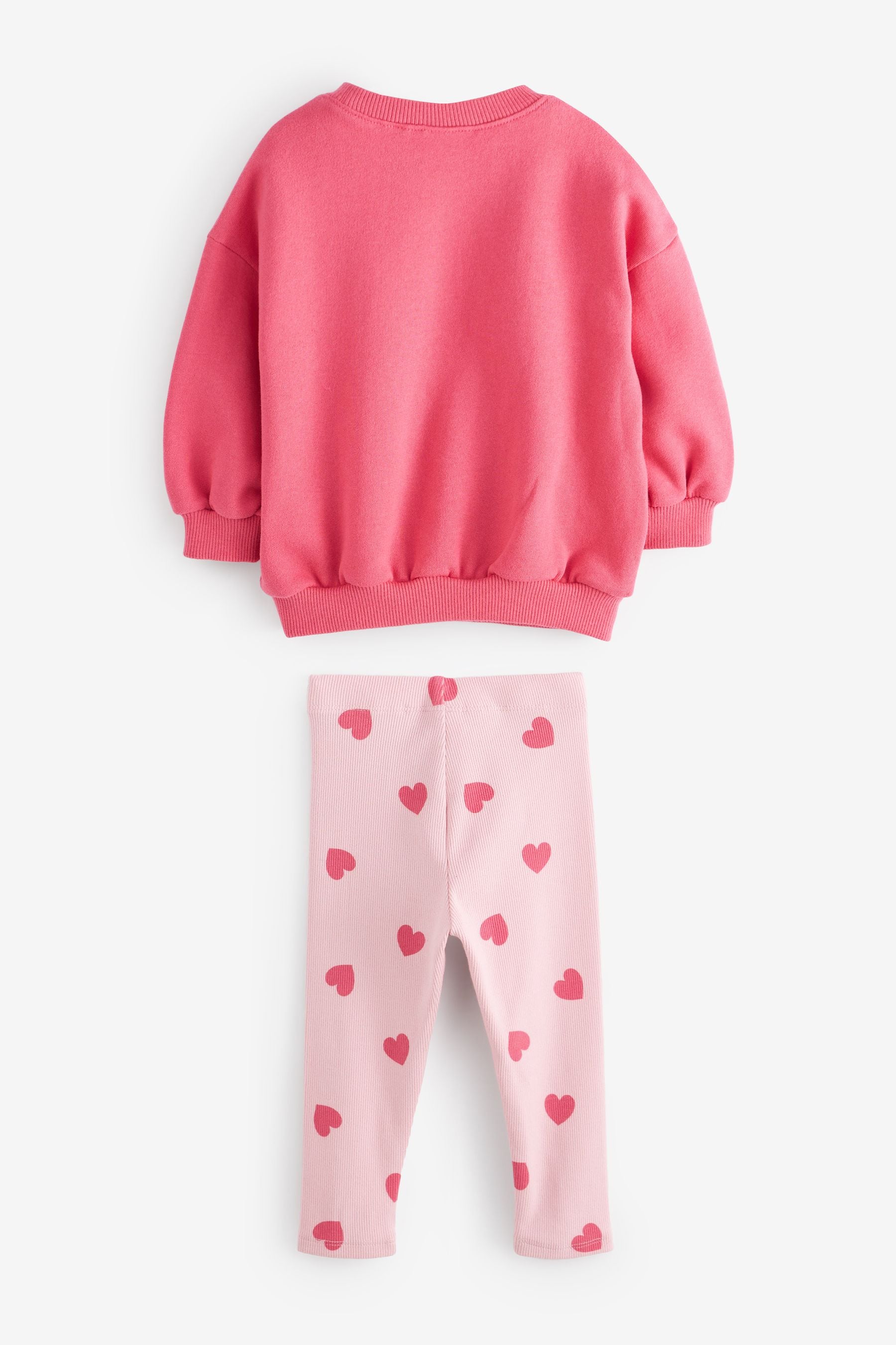 Pink Sweatshirt and Legging Set (3mths-7yrs)