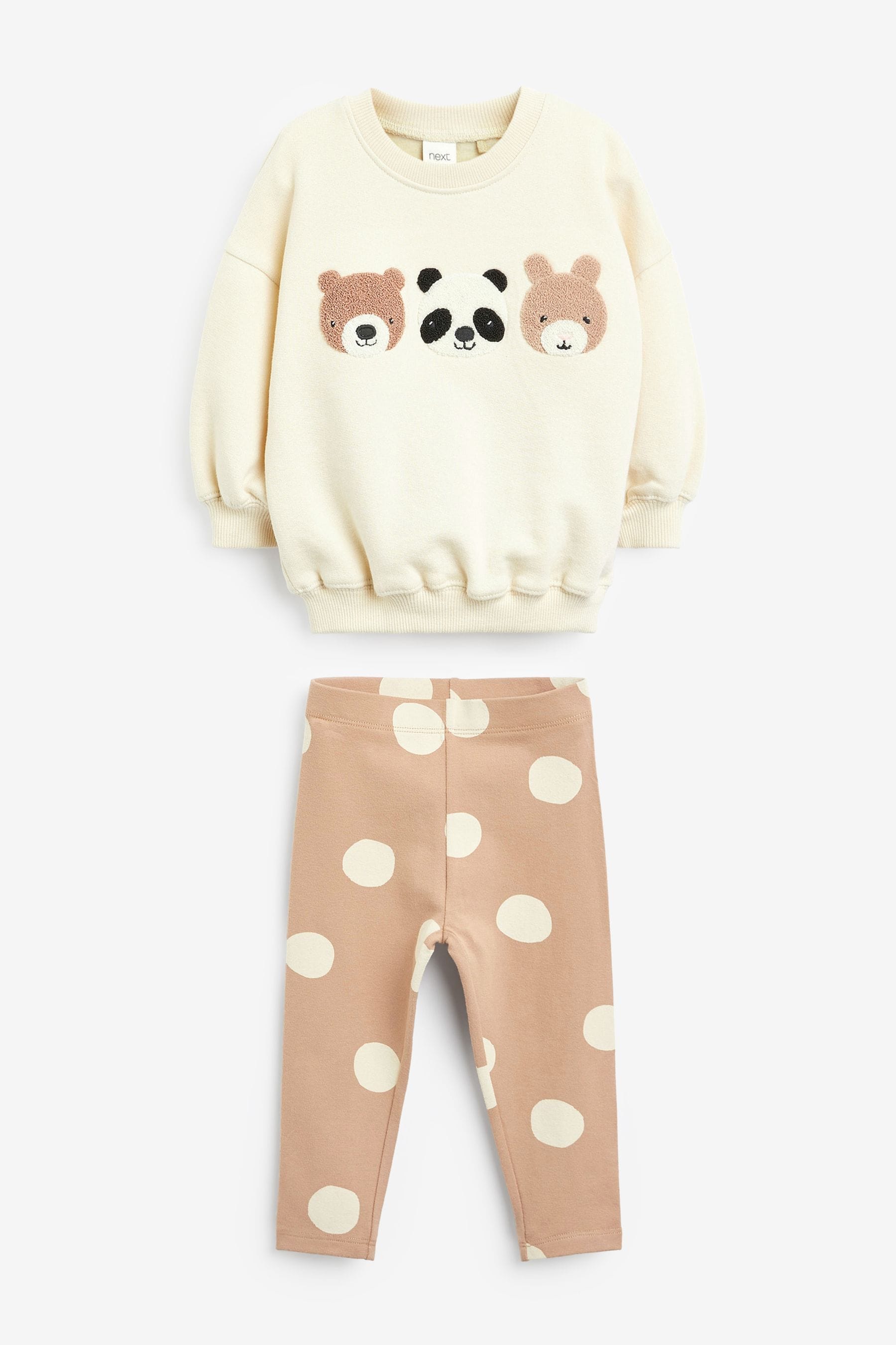 Neutral Character Sweatshirt And Leggings Set (3mths-7yrs)