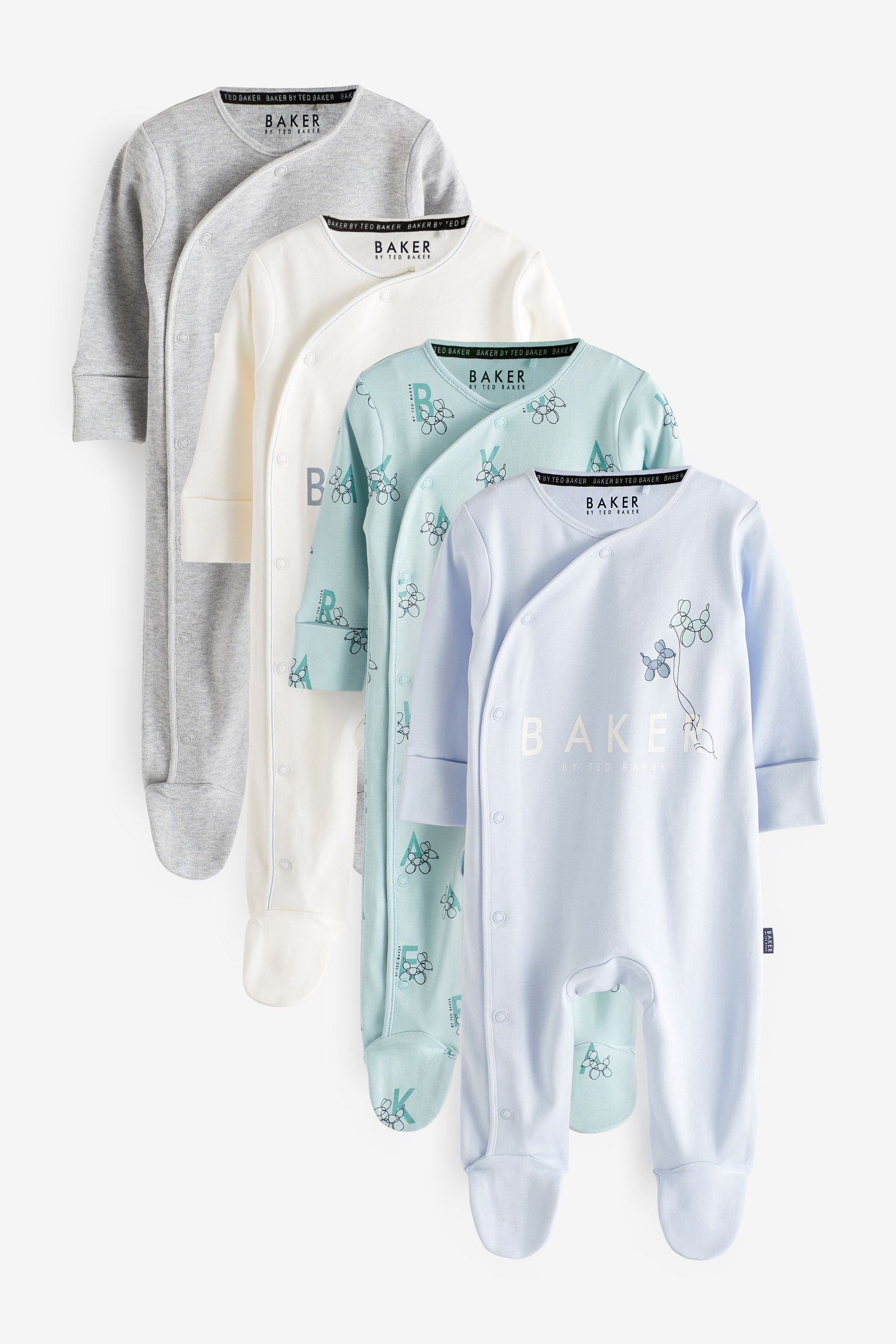 Multi Baker by Ted Baker Multi Sleepsuit 4 Pack