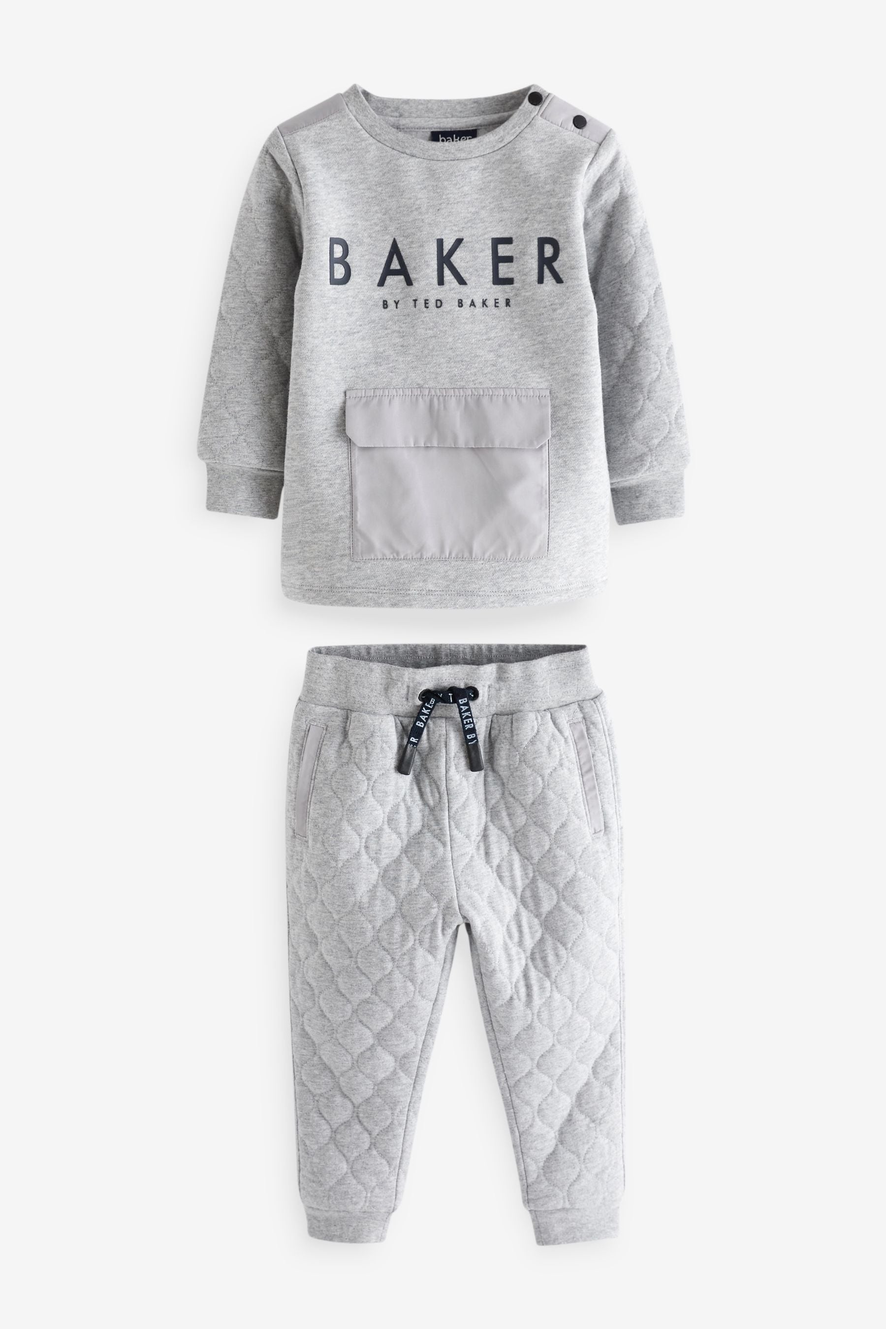 Baker by Ted Baker Grey Quilted Set