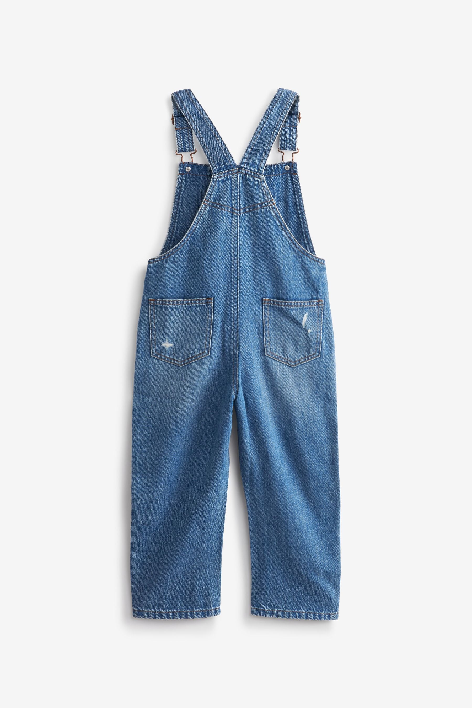 Mid Blue Denim Mom Dungarees (3-16yrs)