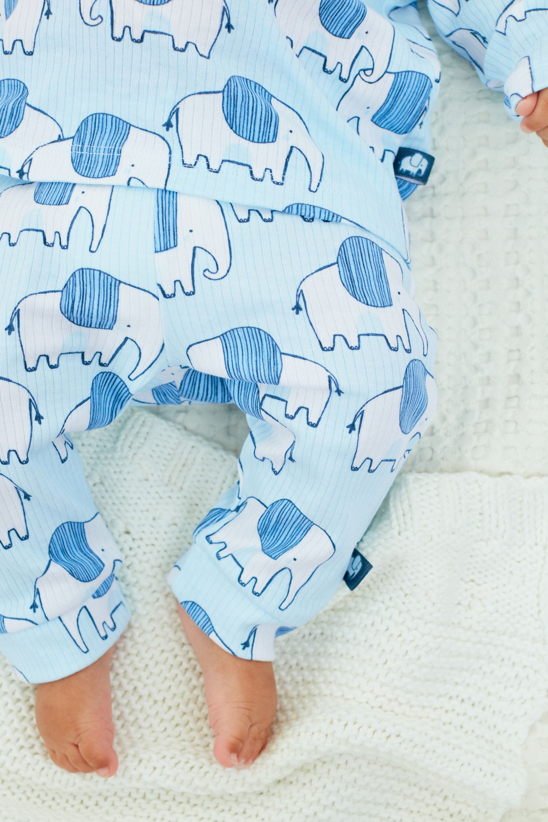 Blue Elephant Baby Leggings 3 Pack