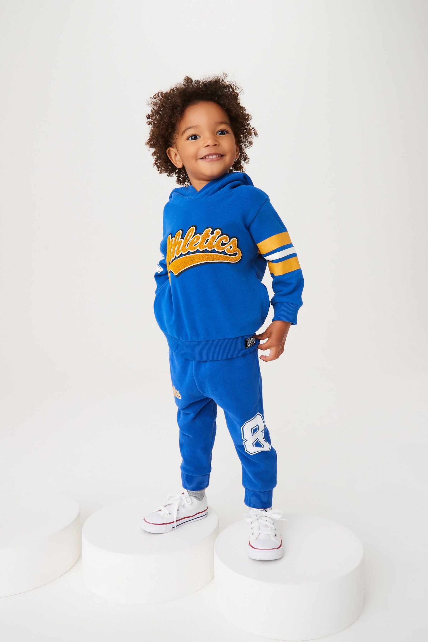 Blue Varsity Jersey Joggers (3mths-7yrs)