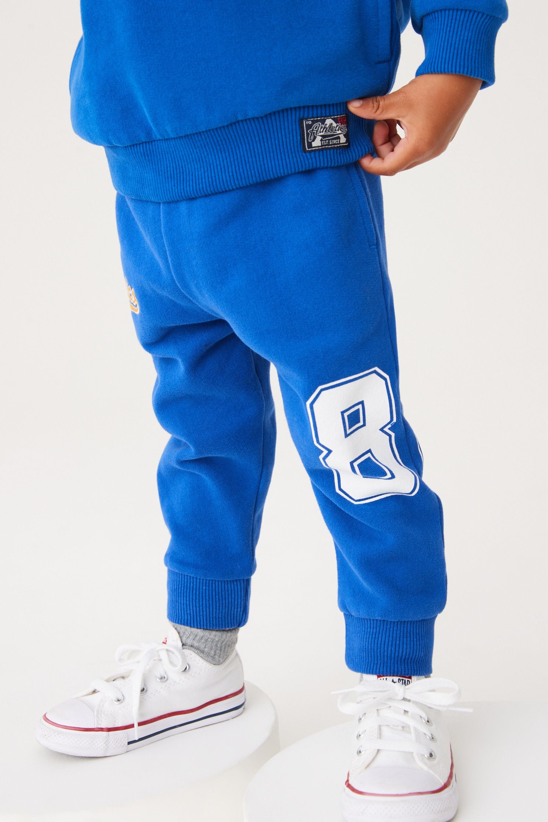 Blue Varsity Jersey Joggers (3mths-7yrs)