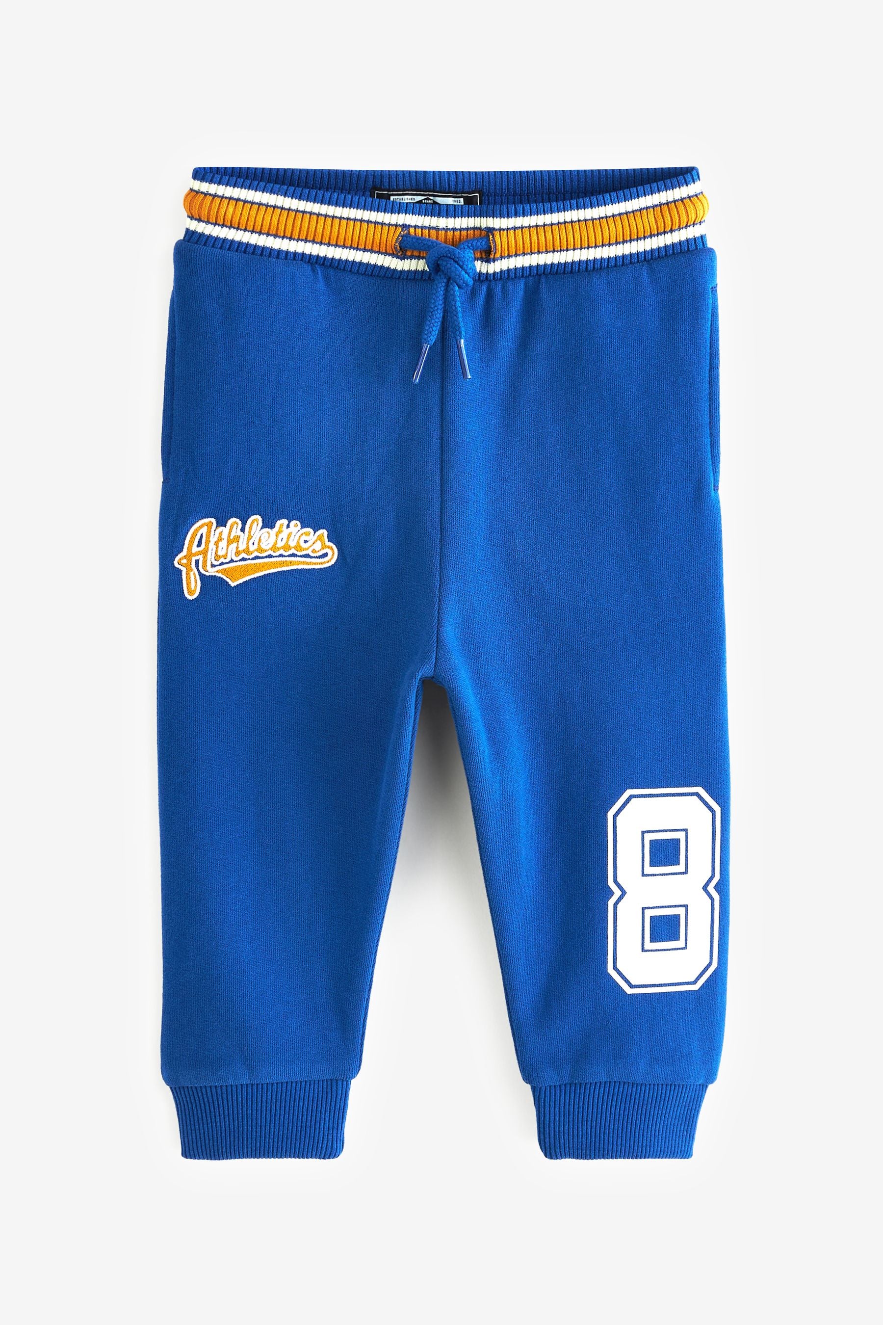 Blue Varsity Jersey Joggers (3mths-7yrs)