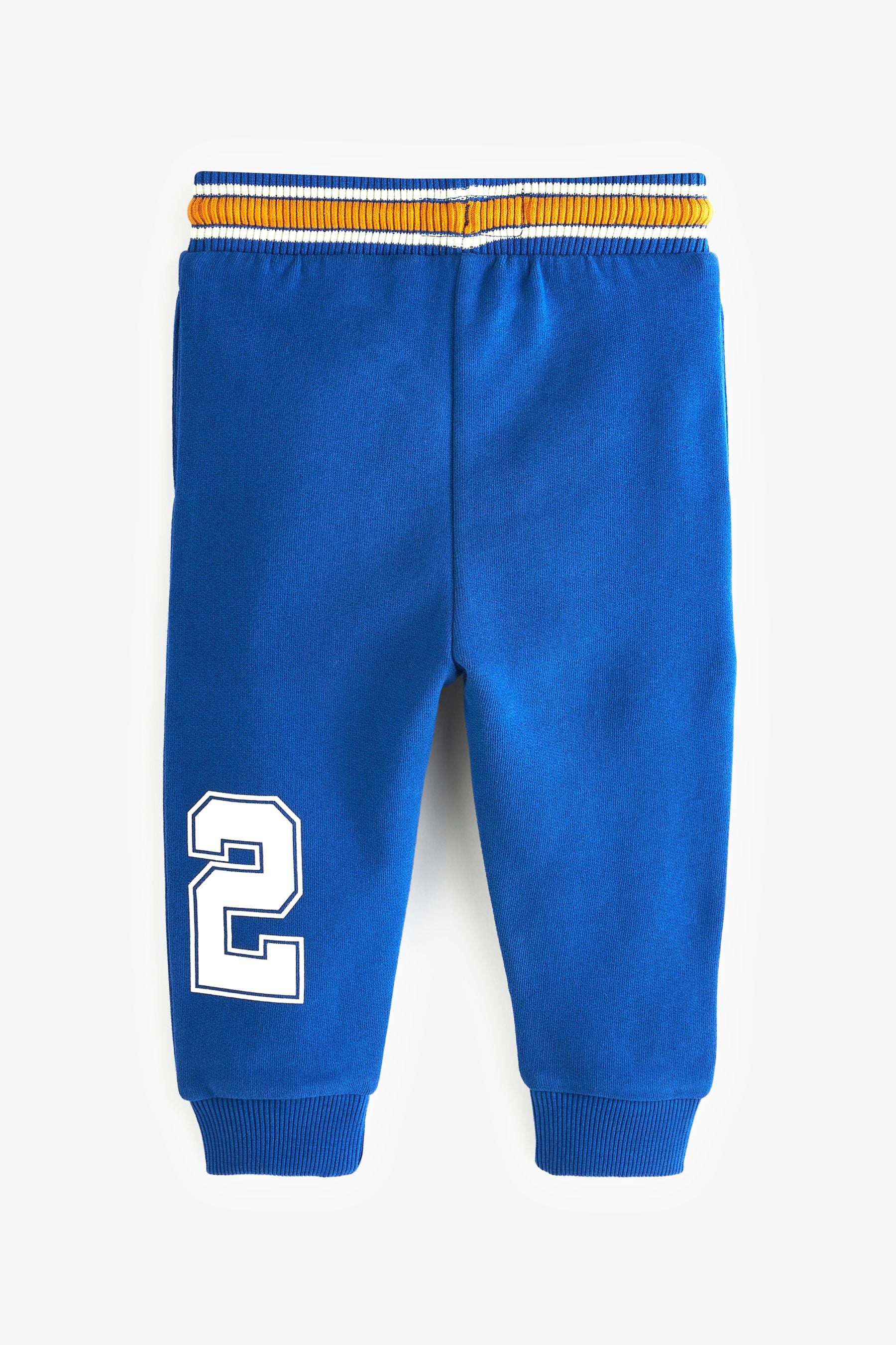 Blue Varsity Jersey Joggers (3mths-7yrs)