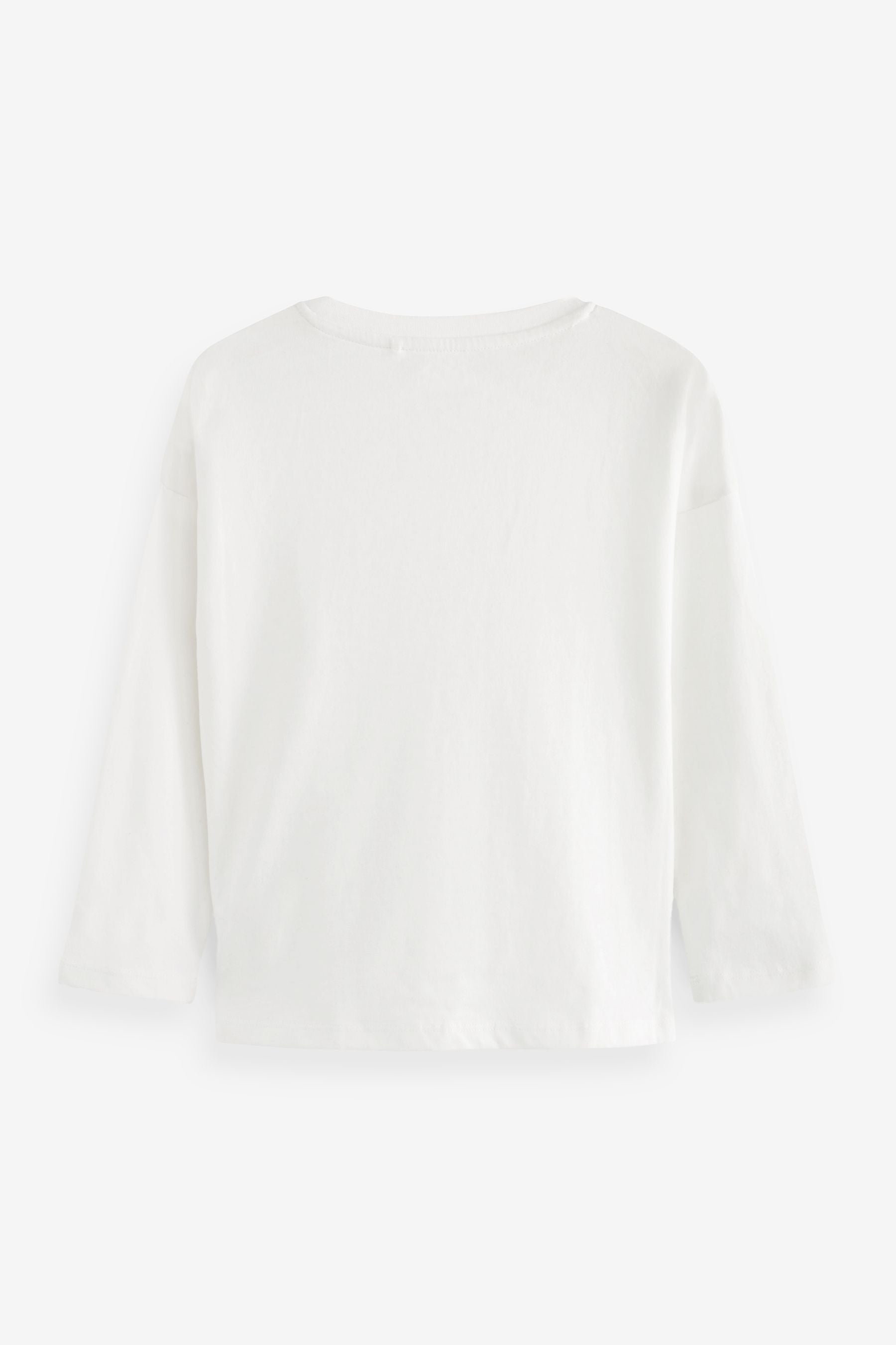 White Basic Long Sleeve T-Shirt (3-16yrs)