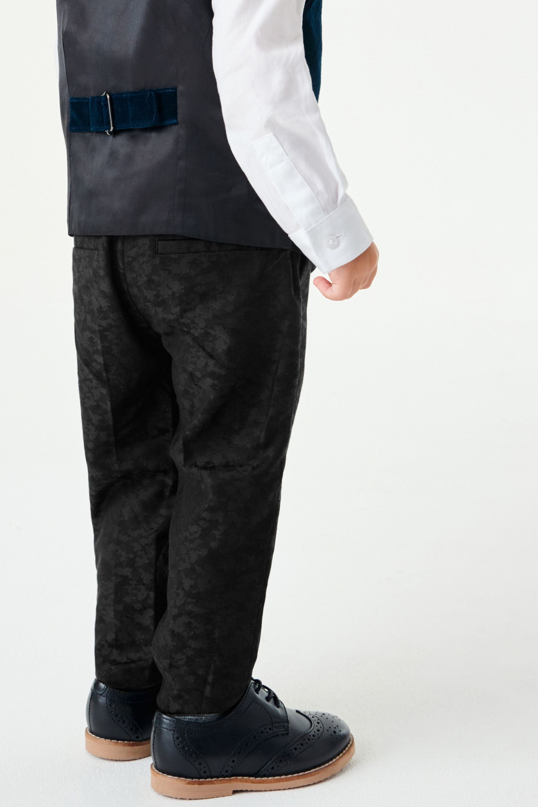 Black Formal Jacquard Trousers (3mths-7yrs)