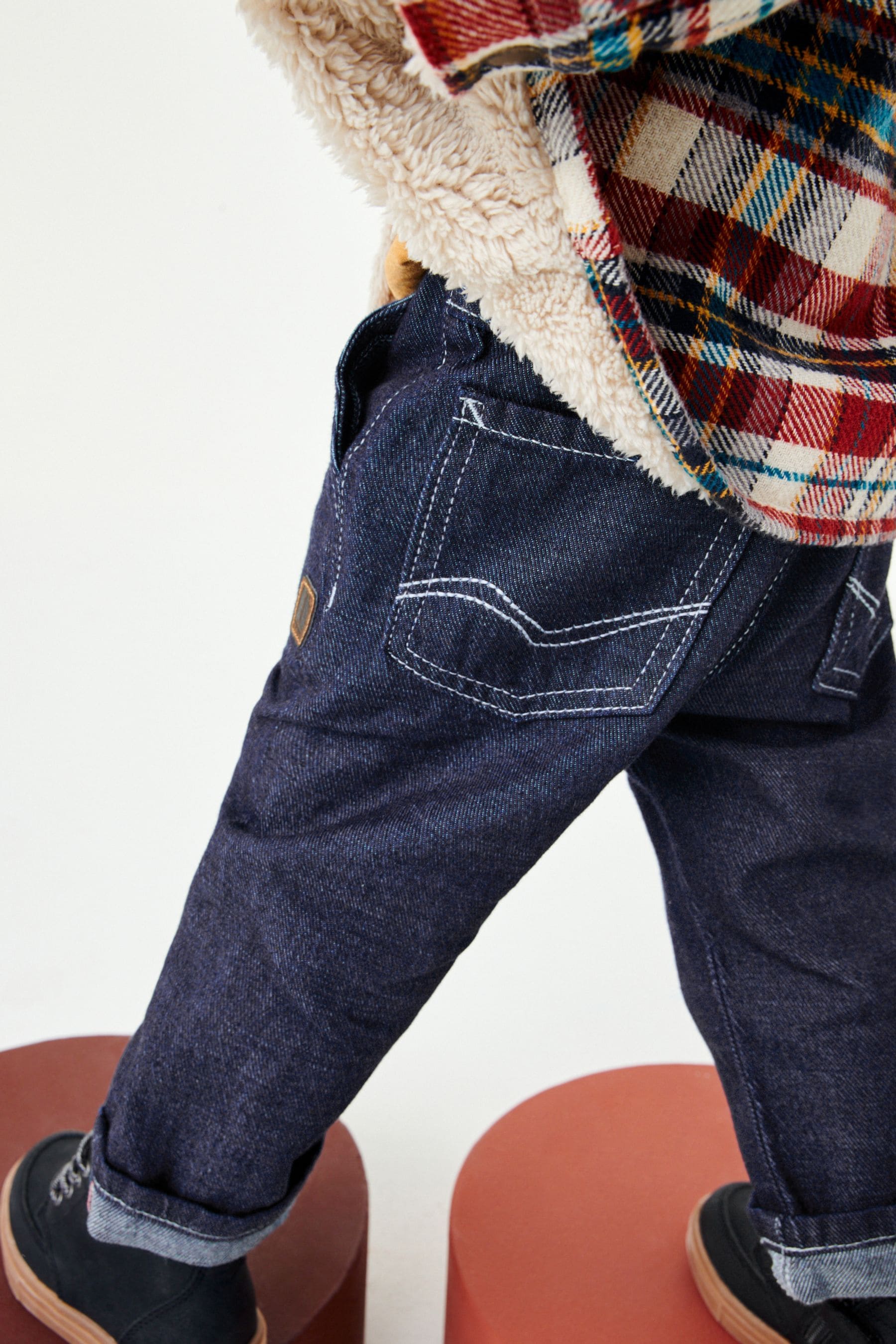 Rinse Blue Raw Denim Workwear Jeans (3mths-7yrs)