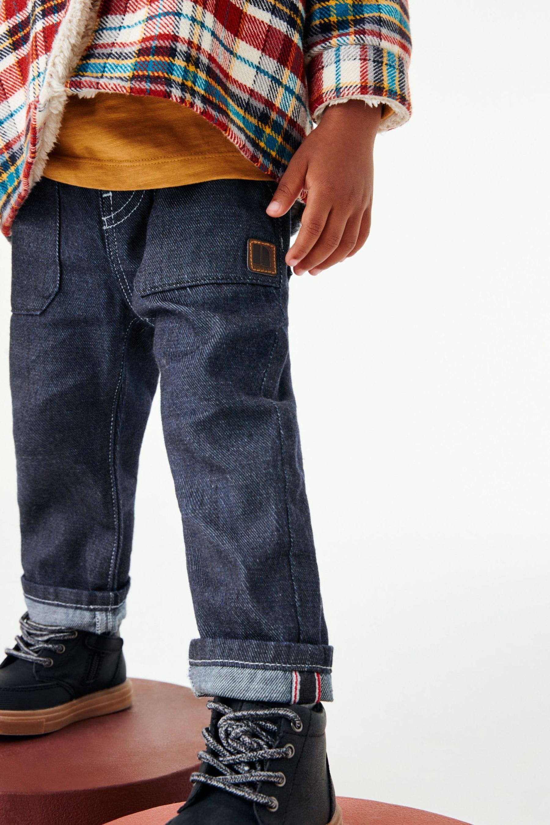 Rinse Blue Raw Denim Workwear Jeans (3mths-7yrs)