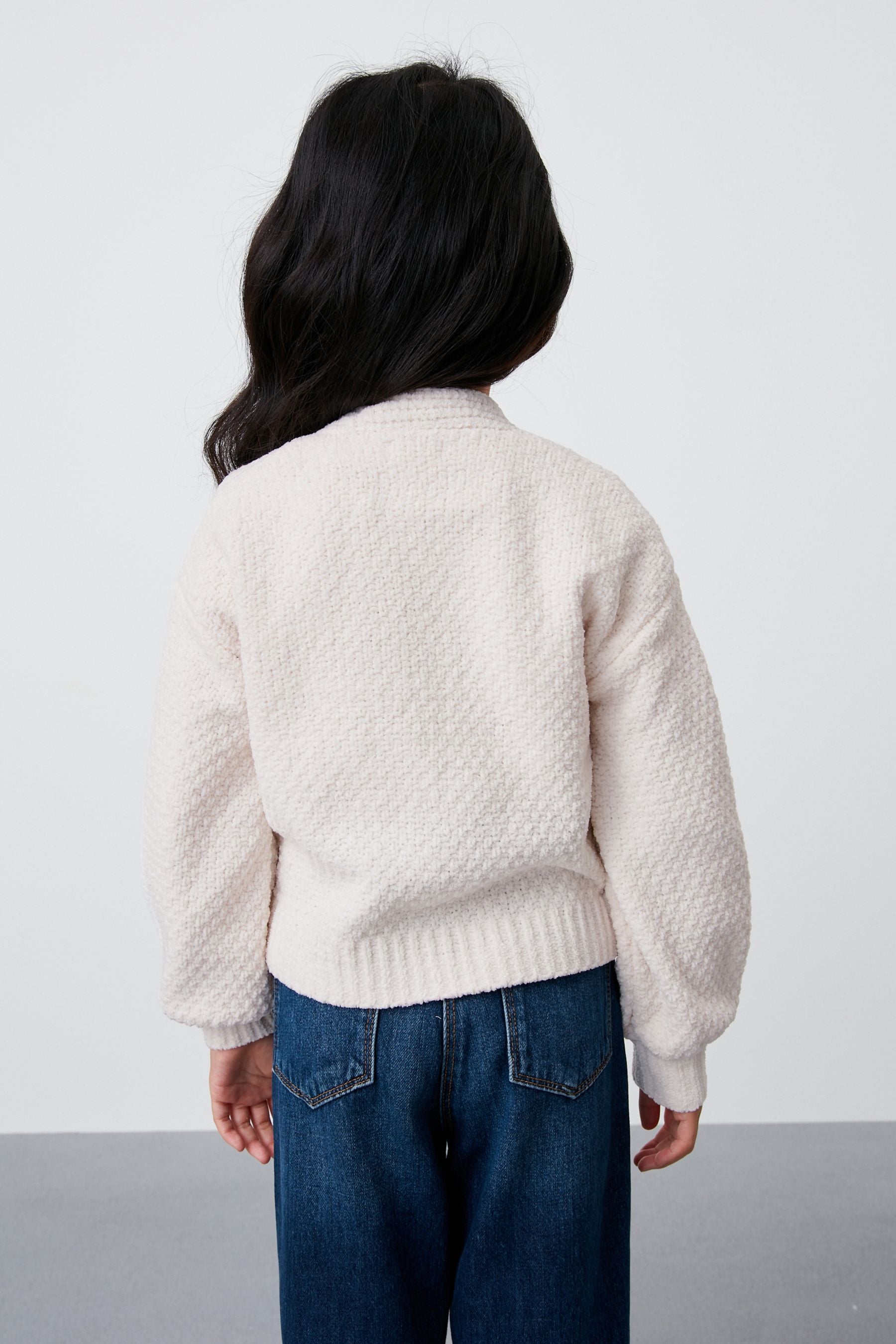 Cream Chenille Cardigan (3-16yrs)