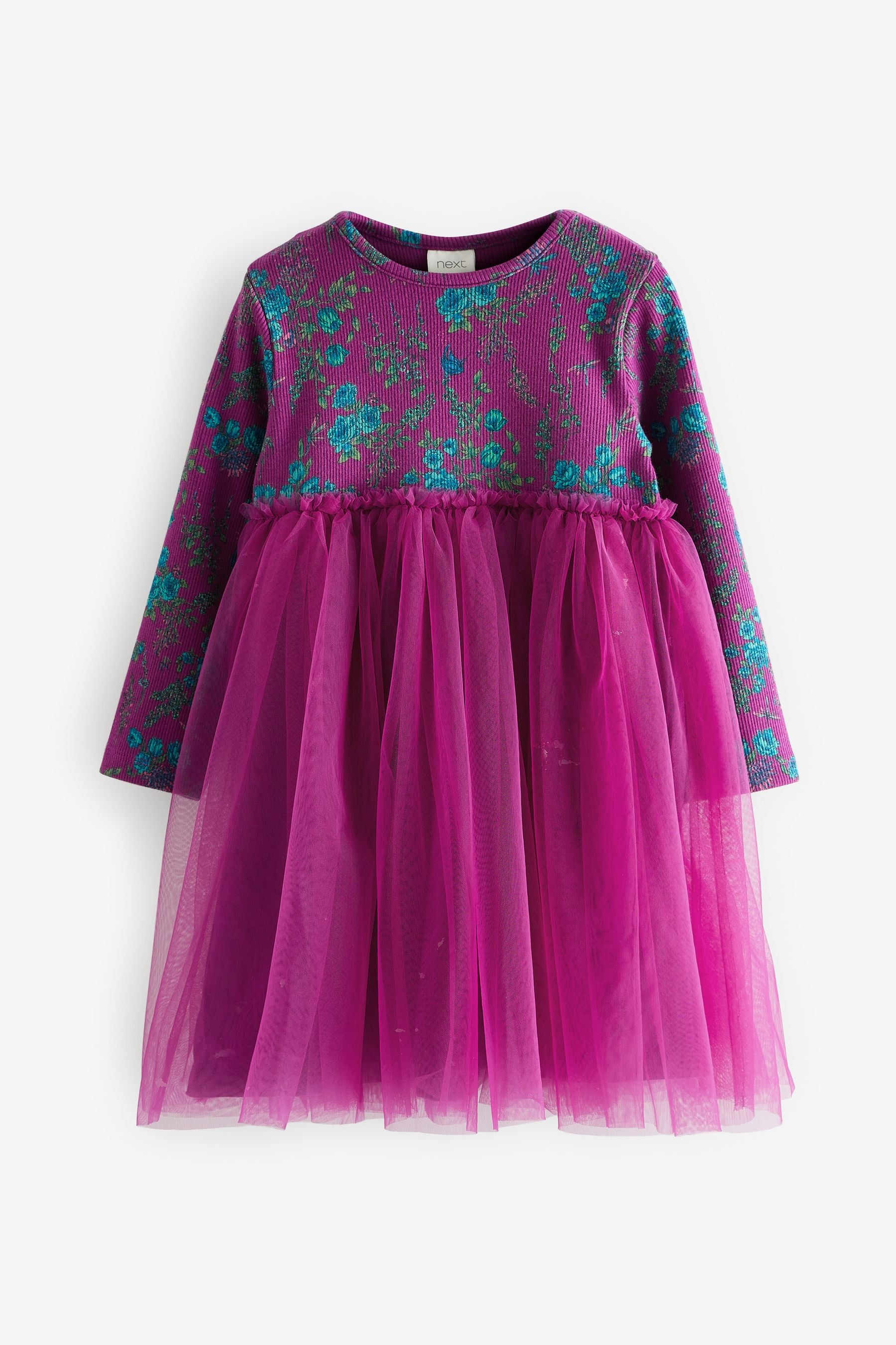 Purple/Pink Floral Nxt Party Dress (3mths-7yrs)