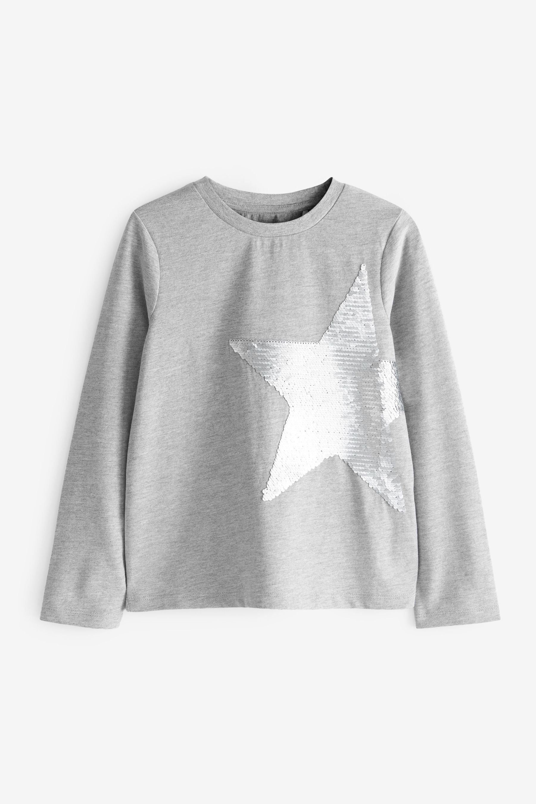 Grey Star Nxt Long Sleeve Sequin T-Shirt (3-16yrs)