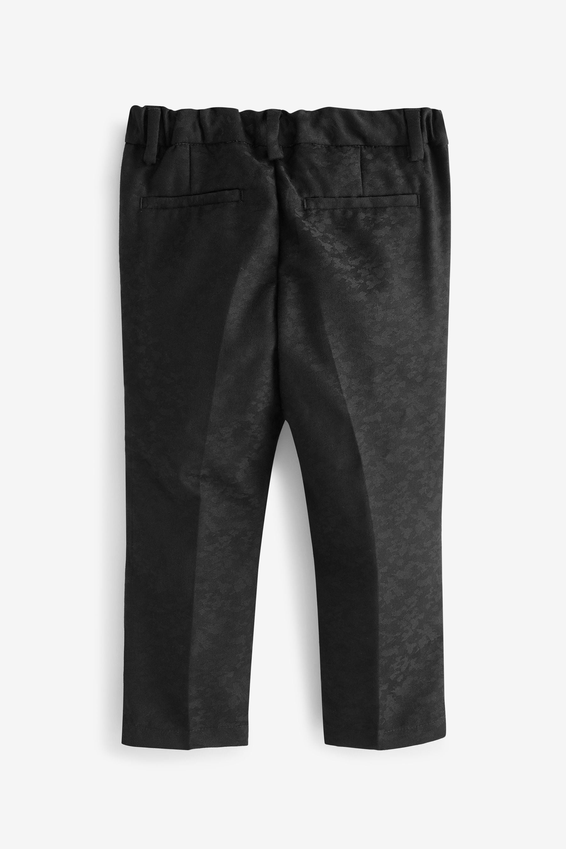 Black Formal Jacquard Trousers (3mths-7yrs)