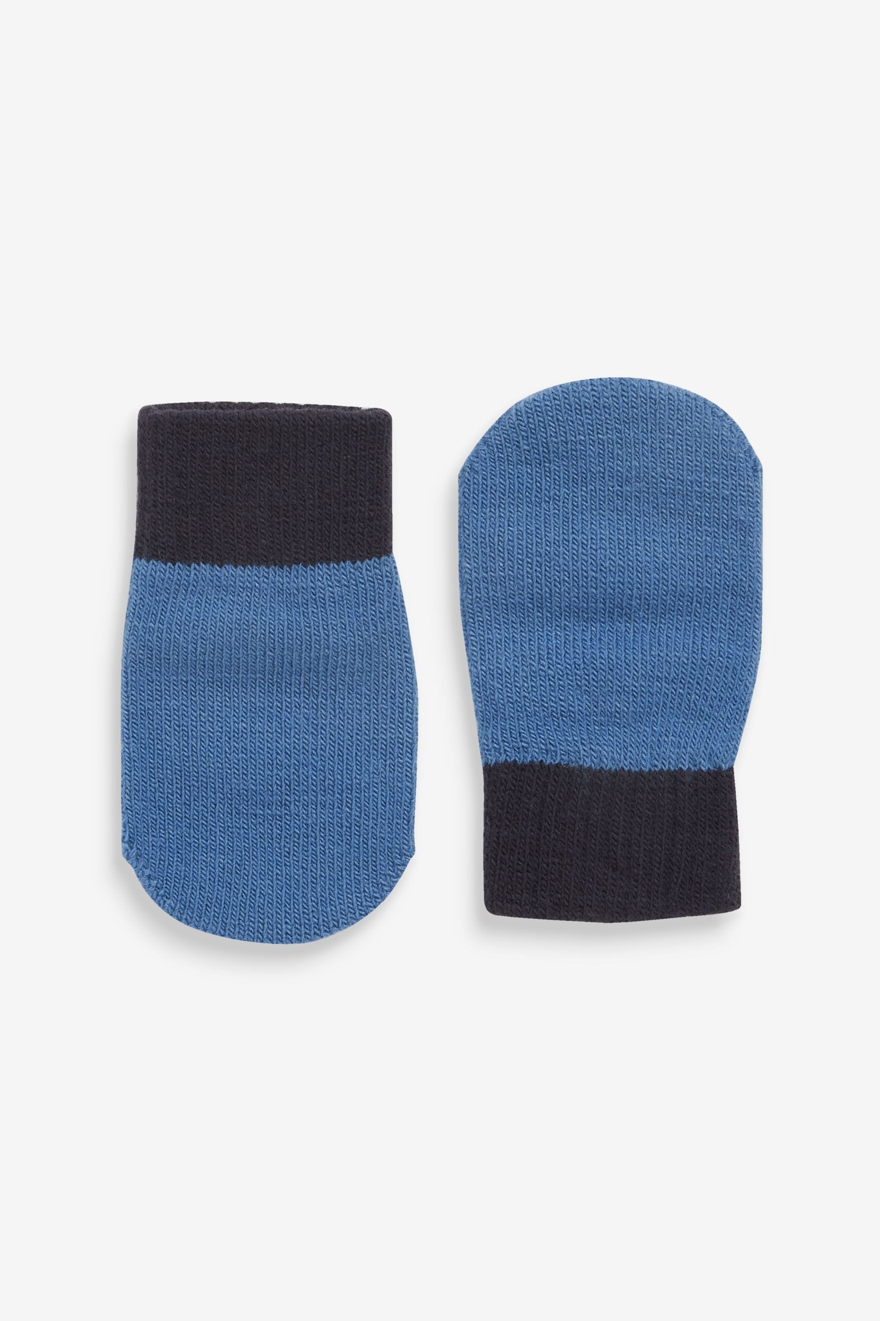 Blue/Grey 3 Pack Mittens (3mths-6yrs)