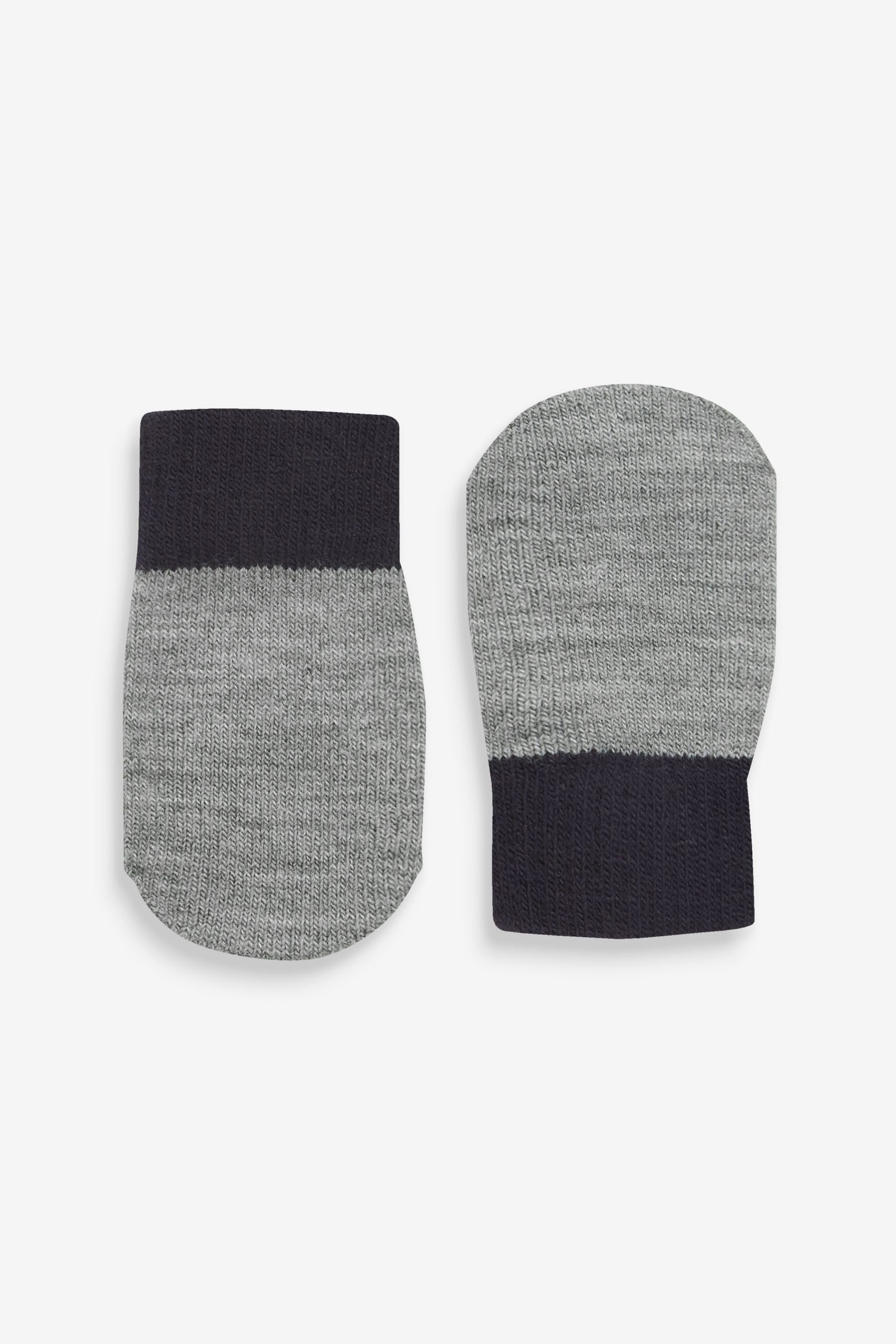 Blue/Grey 3 Pack Mittens (3mths-6yrs)