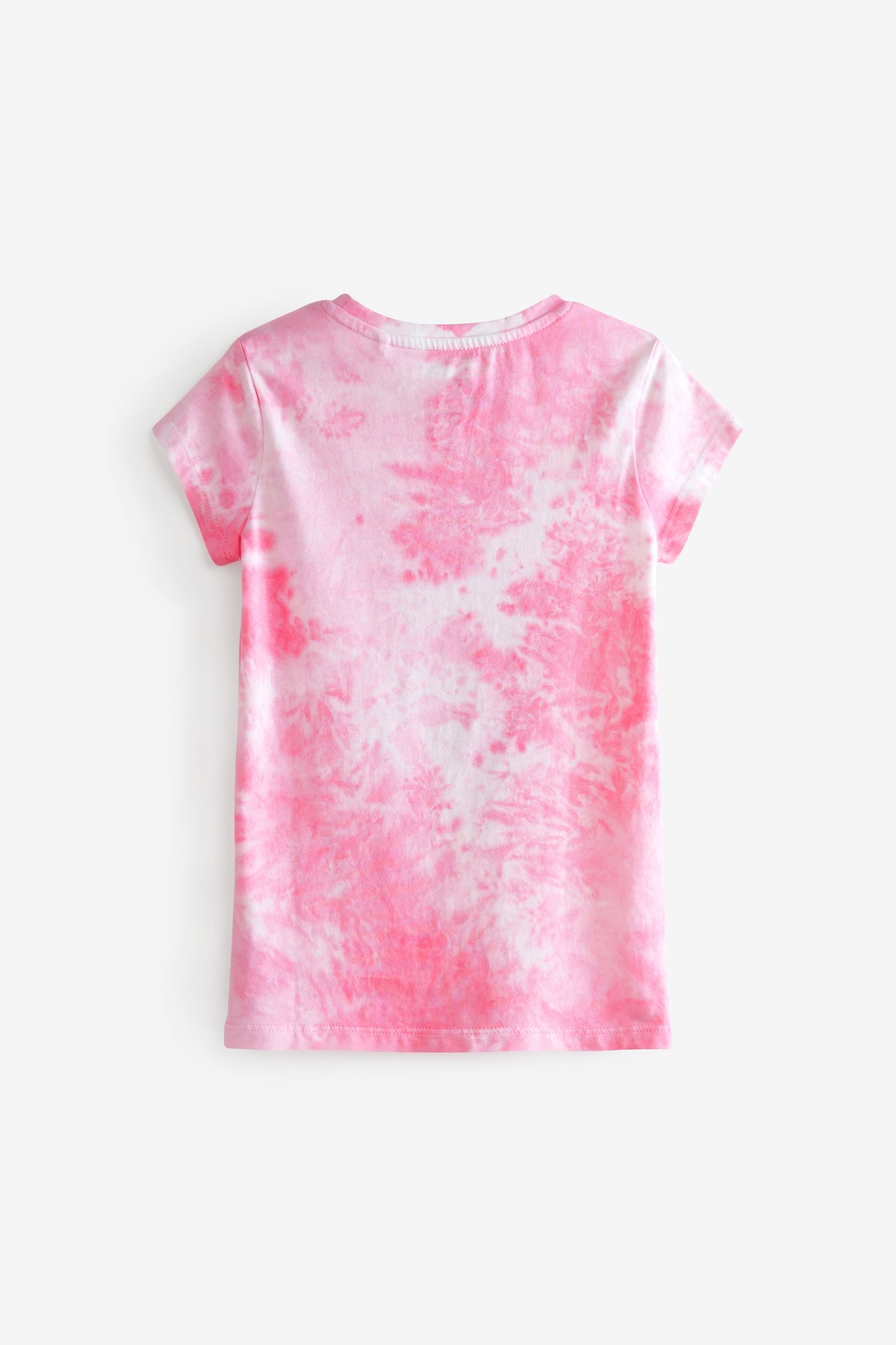 Pink Tie Dye Fruit Slogan T-Shirt (3-16yrs)