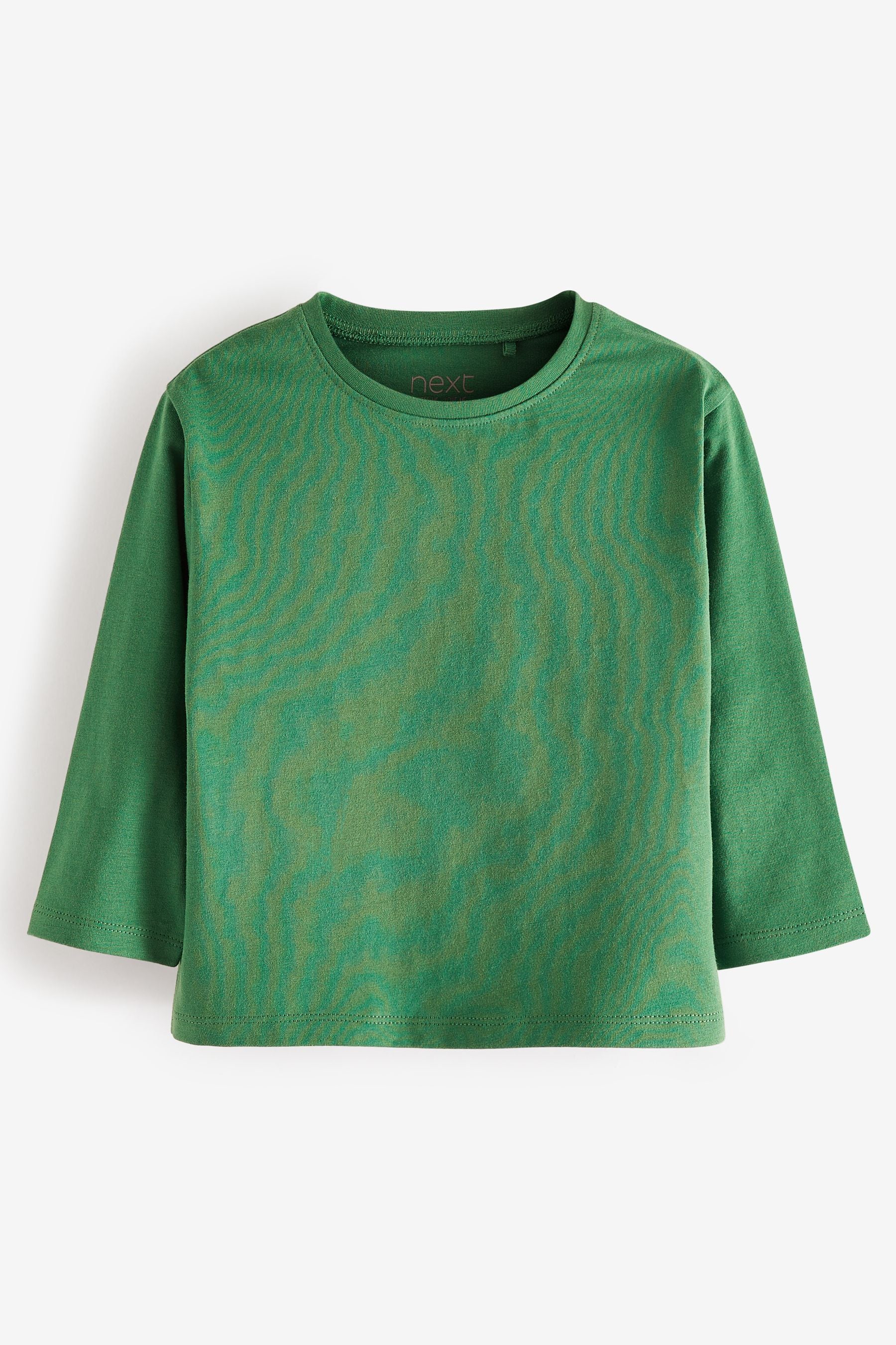 Green Long Sleeve Cotton T-Shirt (3mths-7yrs)