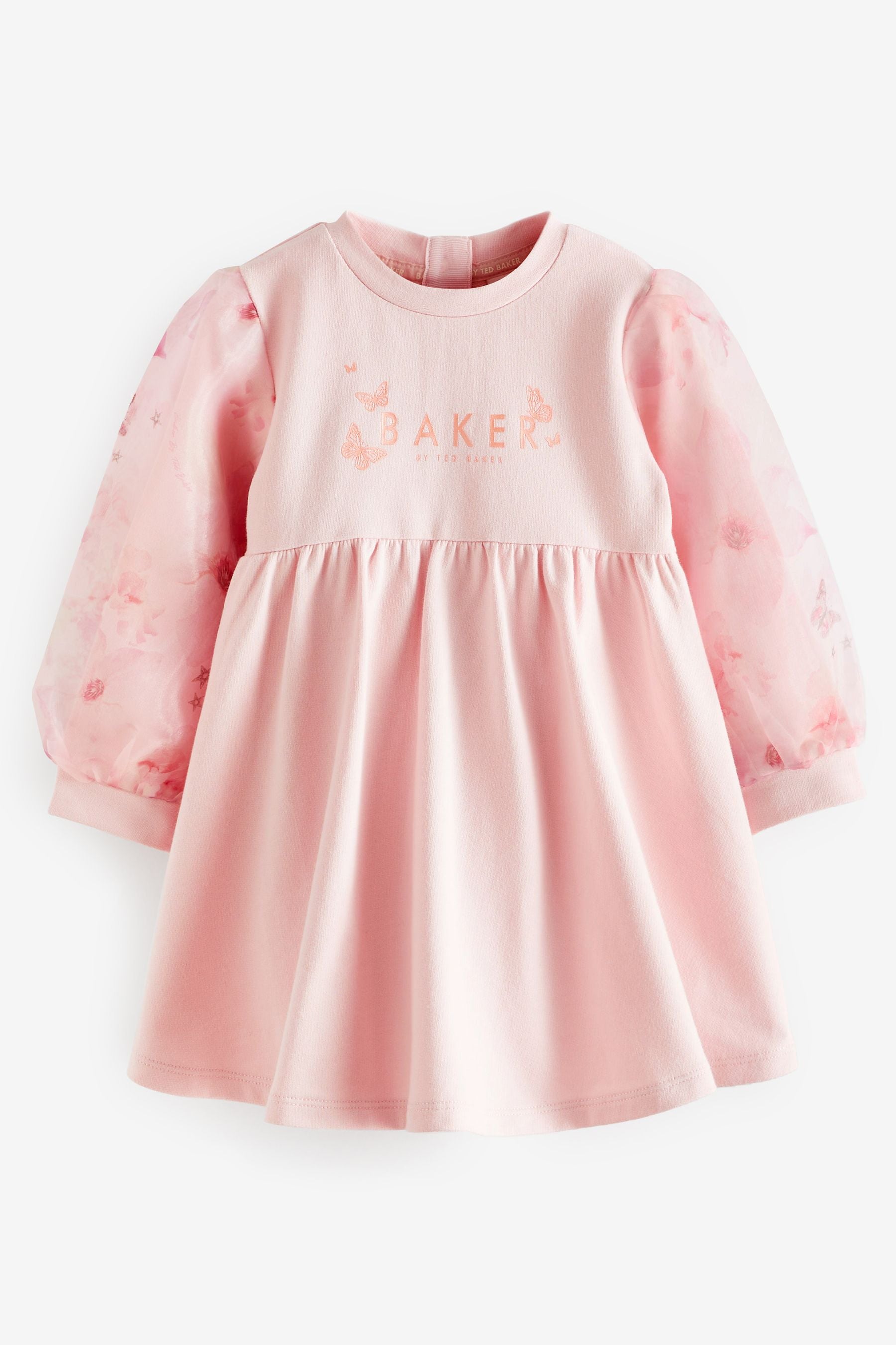 Pink Baker by Ted Baker Pink Organza Sleeve Dress