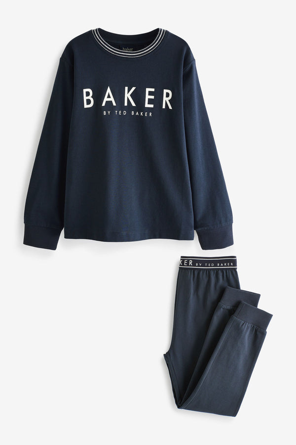 Navy Baker by Ted Baker Jersey Pyjamas Set