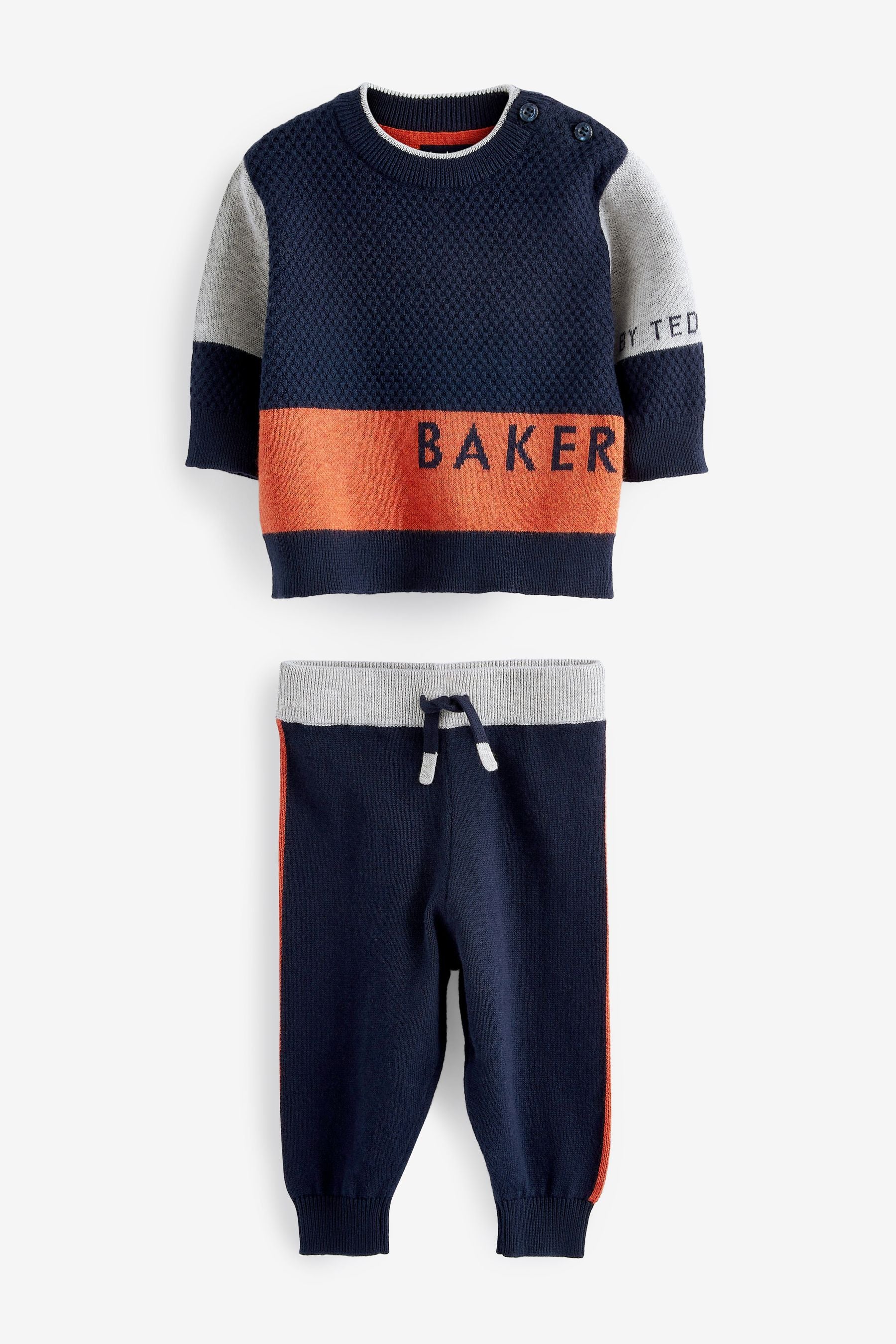 Baker by Ted Baker Navy Blue Knitted Set