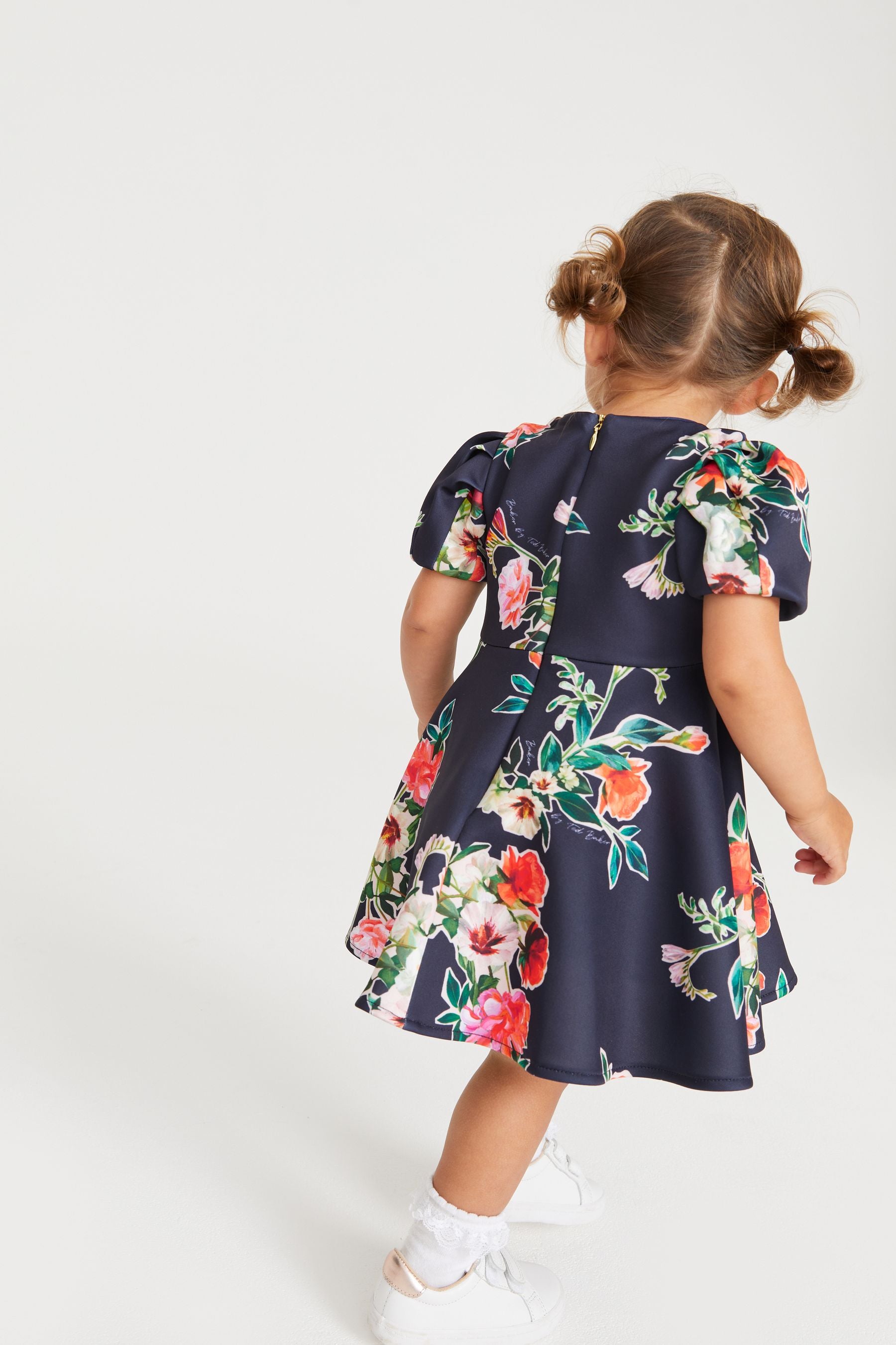 Navy Baker by Ted Baker Navy Blue Floral Scuba Dress