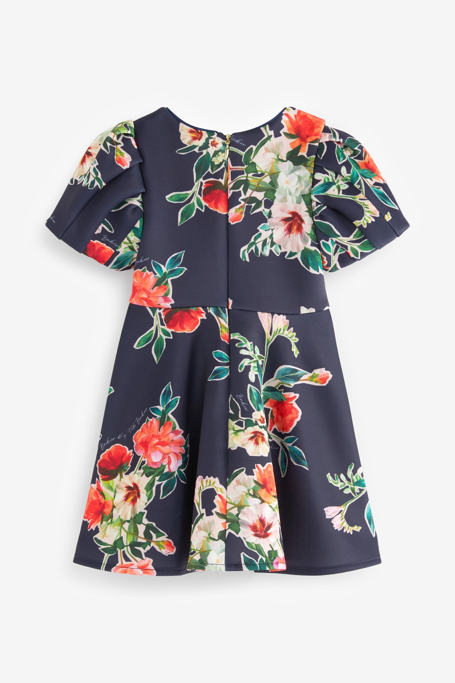 Navy Baker by Ted Baker Navy Blue Floral Scuba Dress