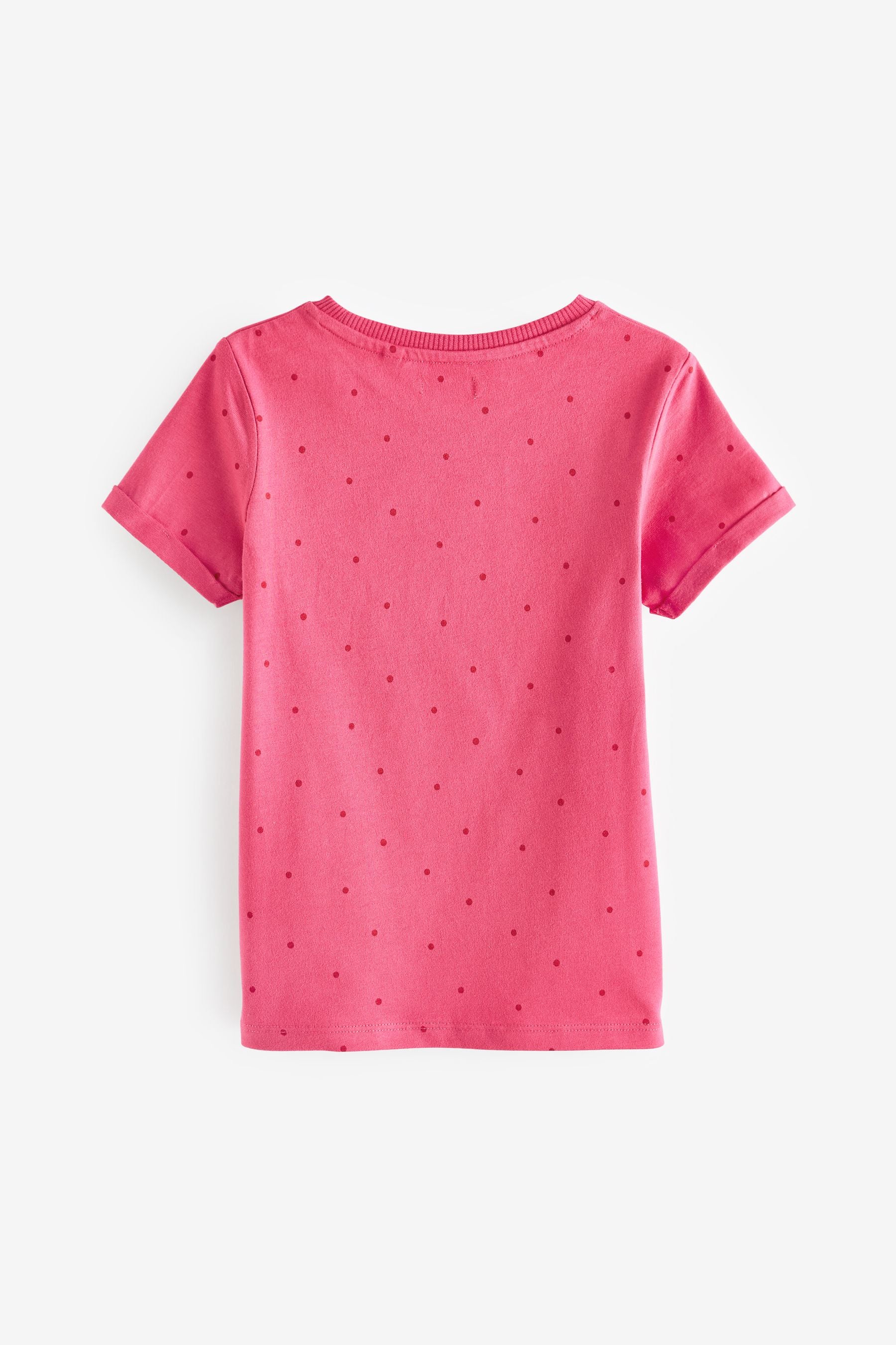 Magenta Pink Confetti Rainbow T-Shirt (3-16yrs)