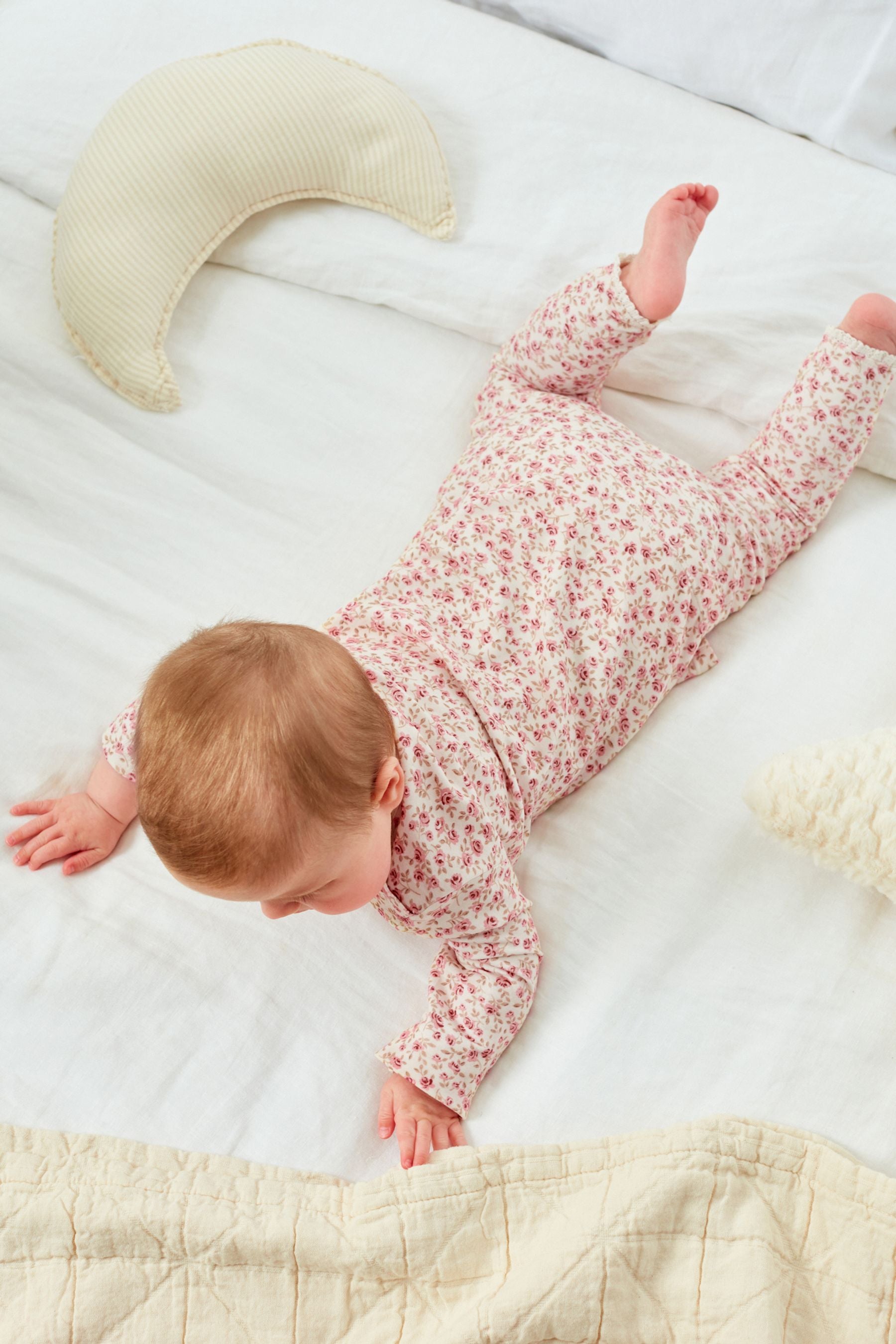 Floral Pink 6 Piece Baby T-Shirts and Leggings Set