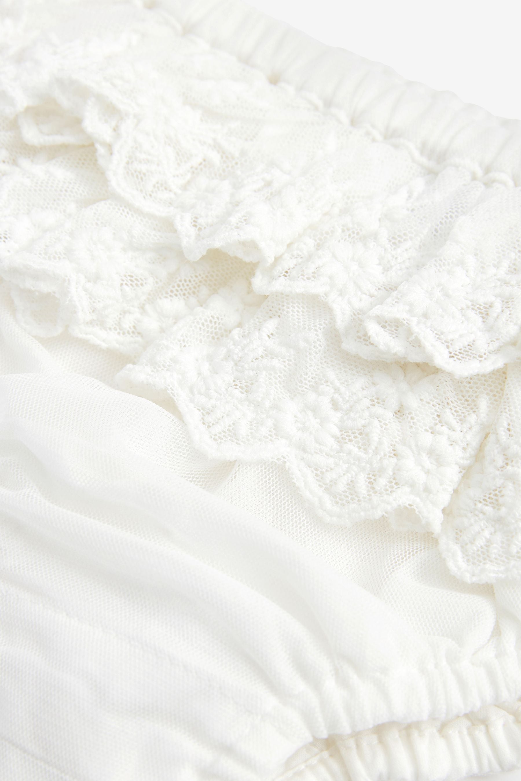 White Frilly Baby Knickers (0mths-2yrs)