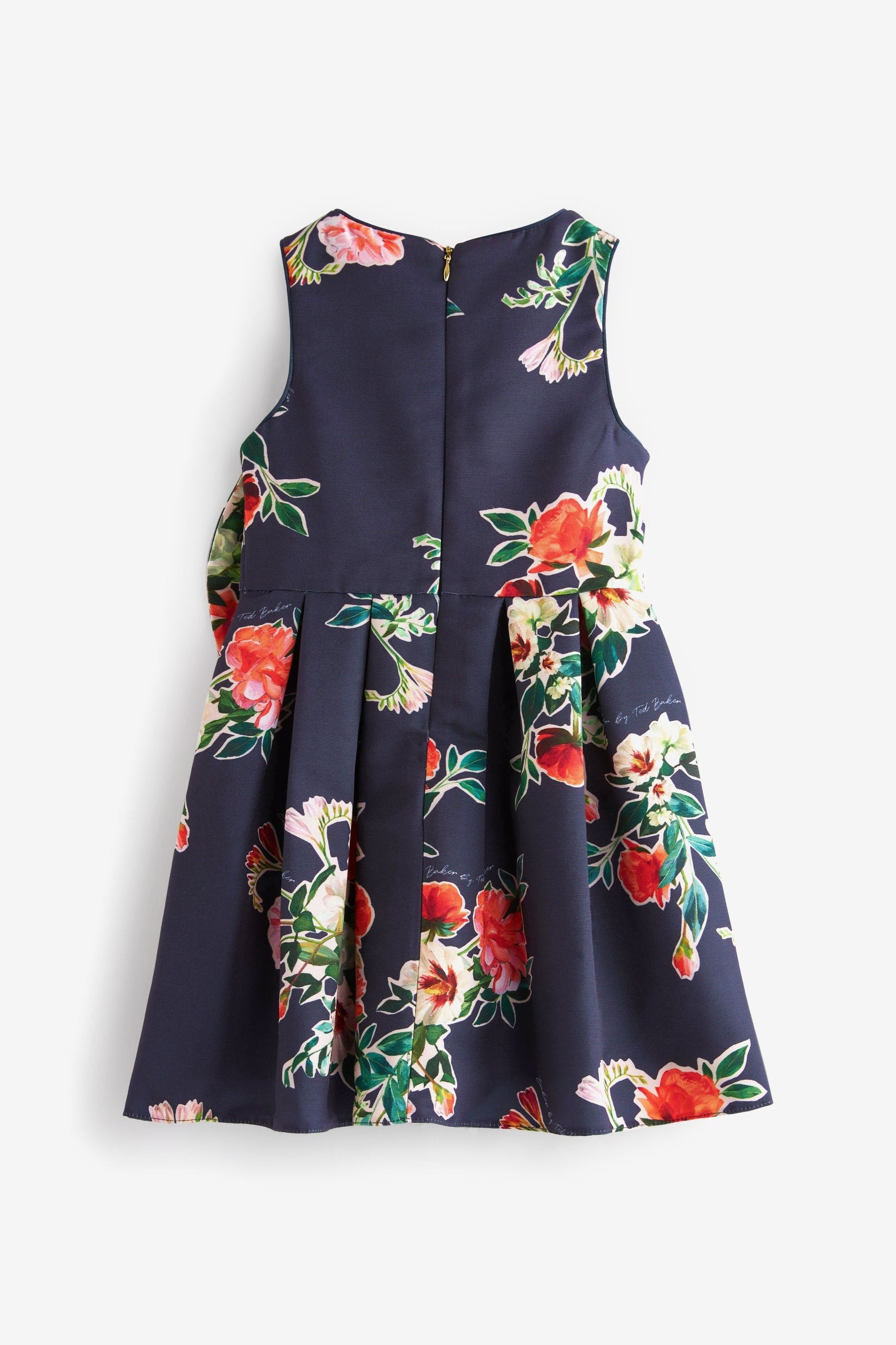 Navy Baker by Ted Baker Navy Blue Floral Bow Dress