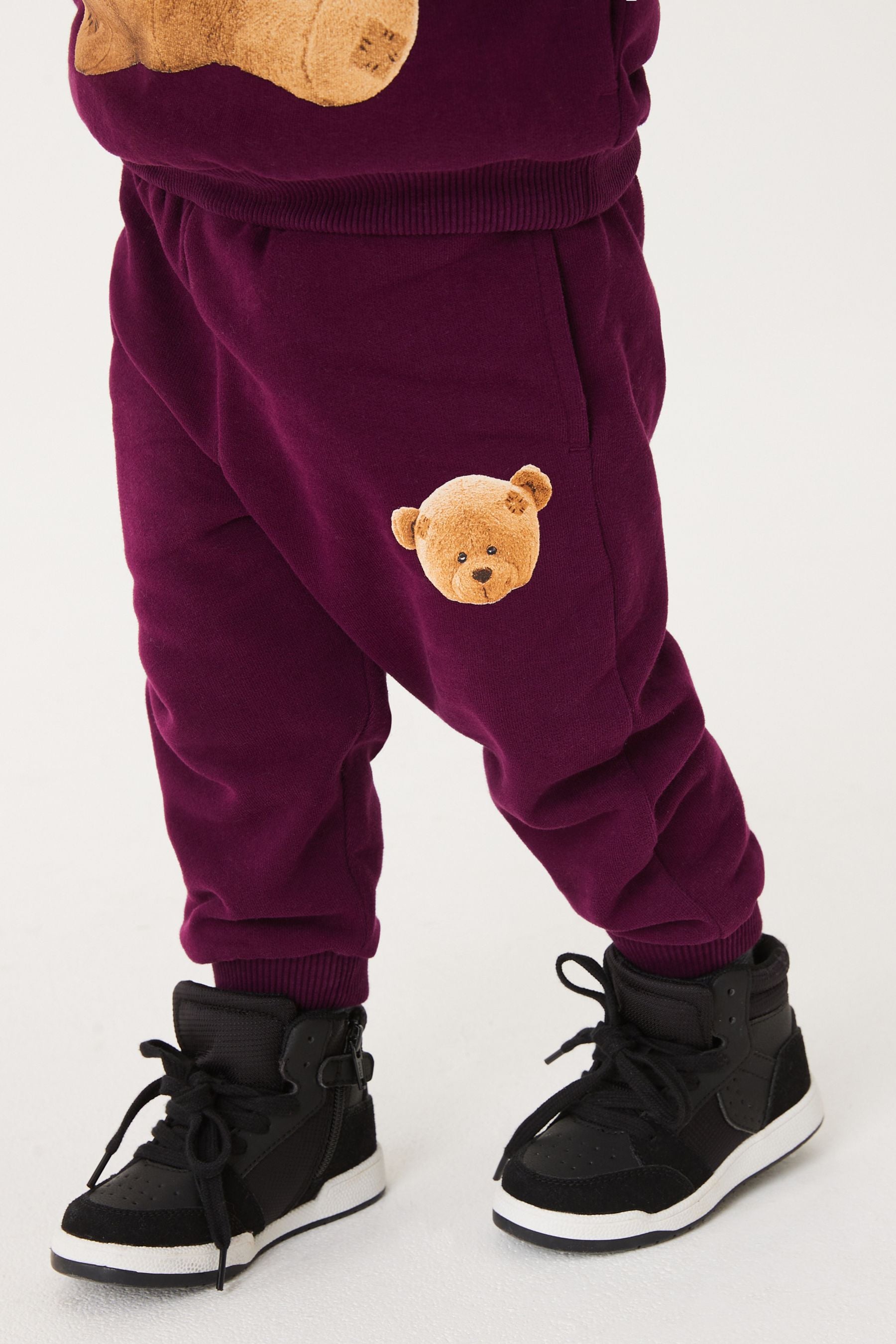 Purple Bear Character Hoodie And Joggers Set (3mths-7yrs)