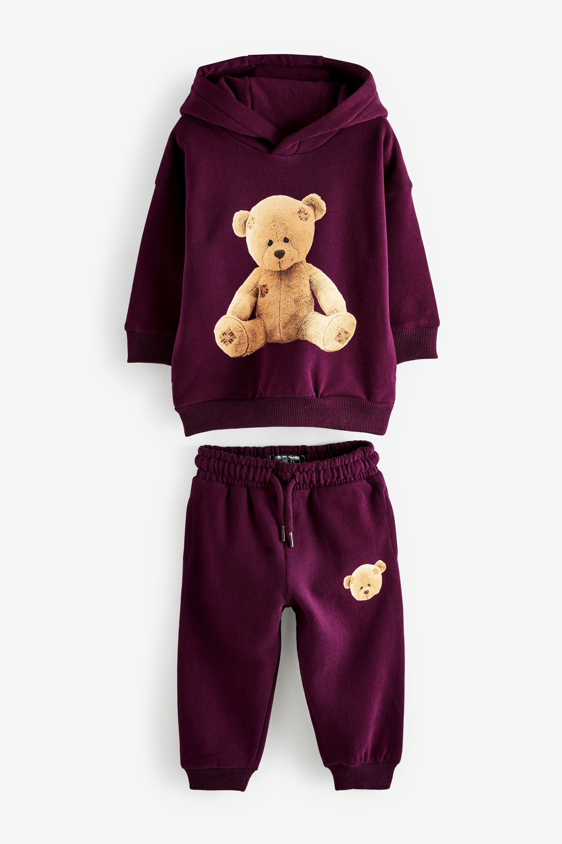 Purple Bear Character Hoodie And Joggers Set (3mths-7yrs)