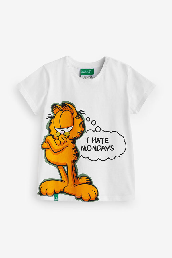 Benetton Garfield White T-Shirt