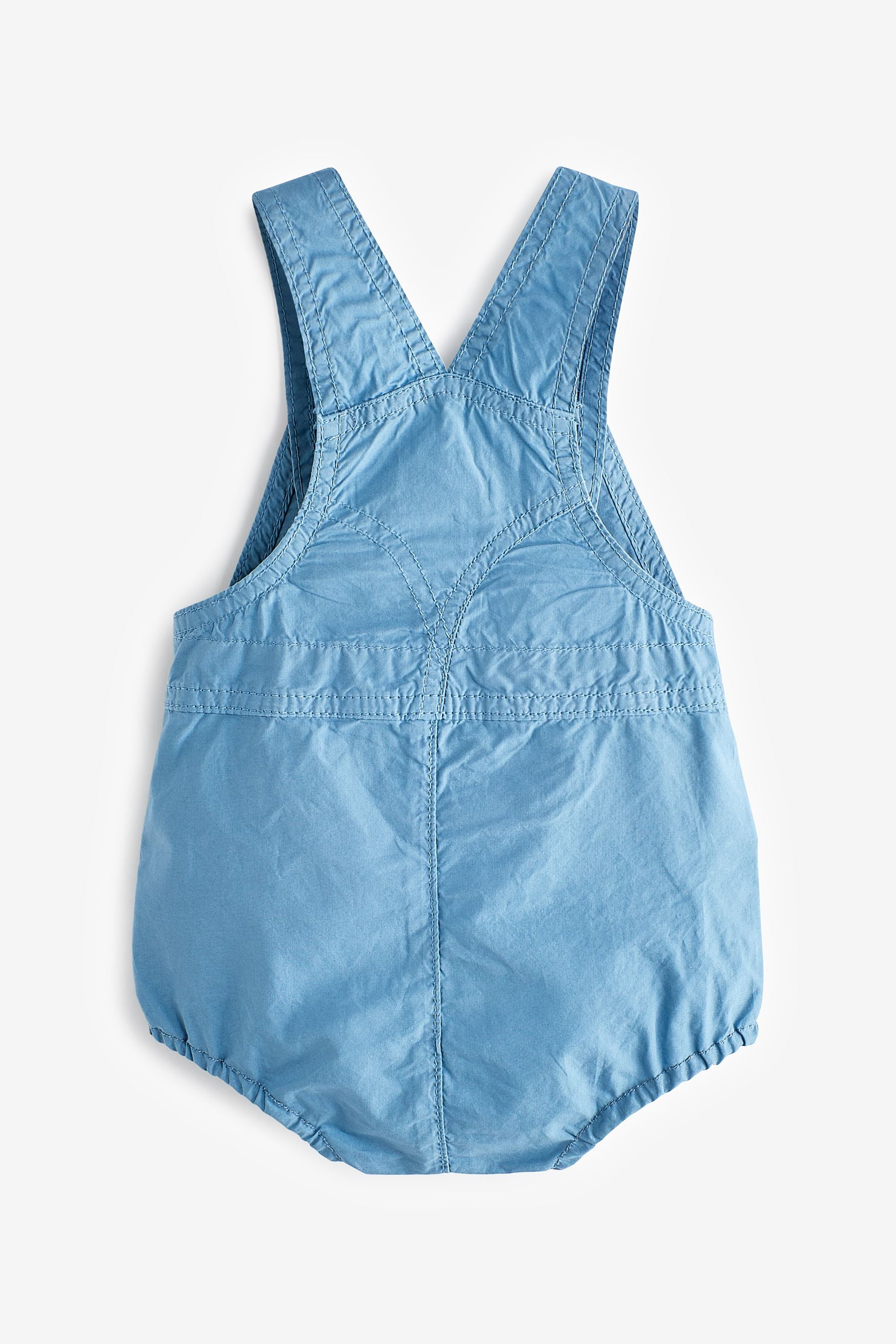 Benetton Blue Short Dungarees