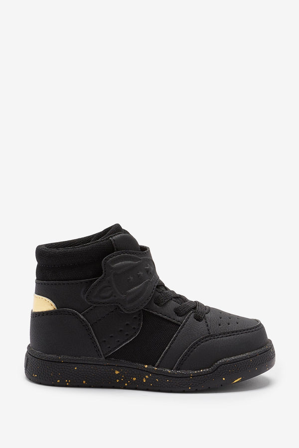 Black/Gold High Top Trainers