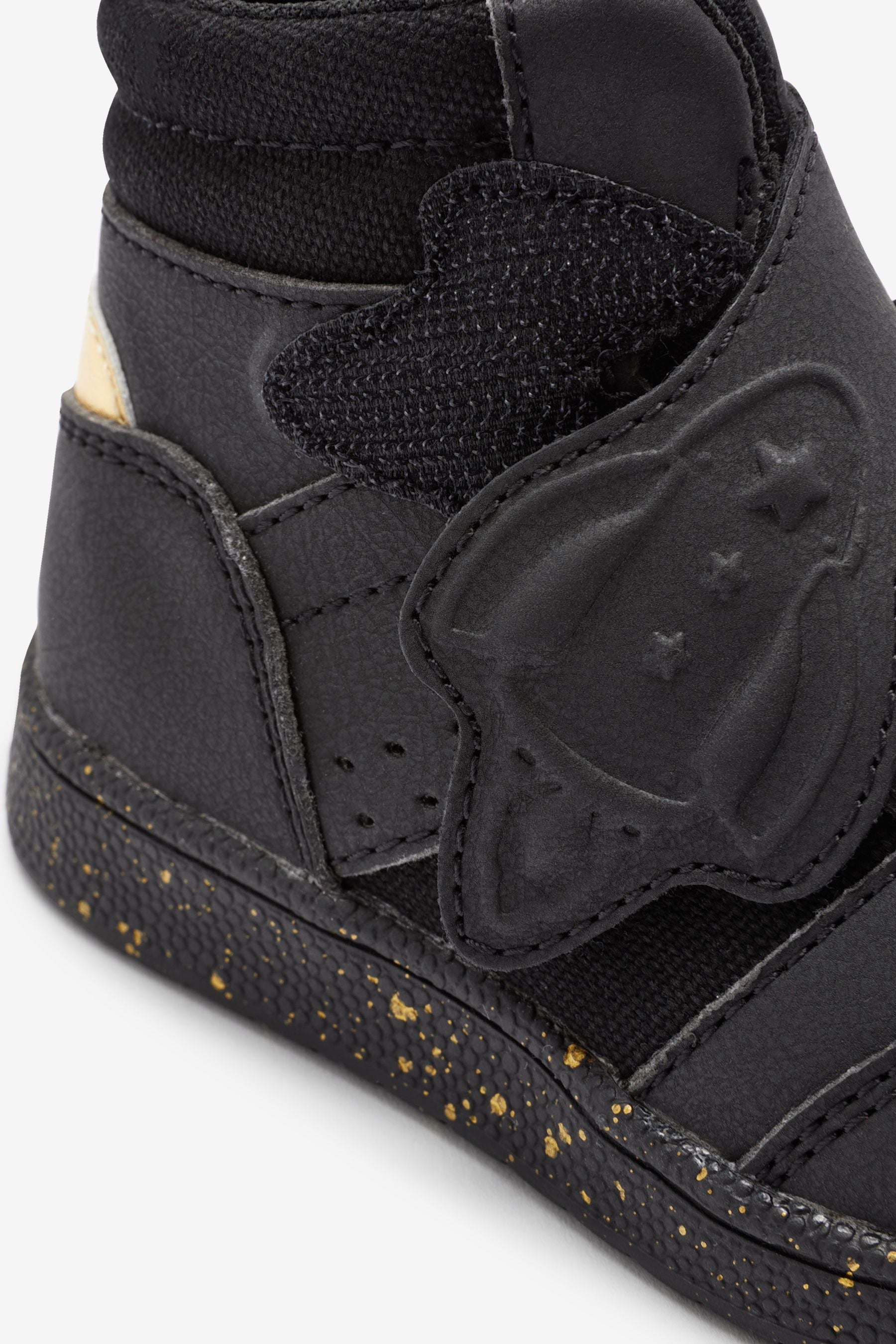 Black/Gold High Top Trainers