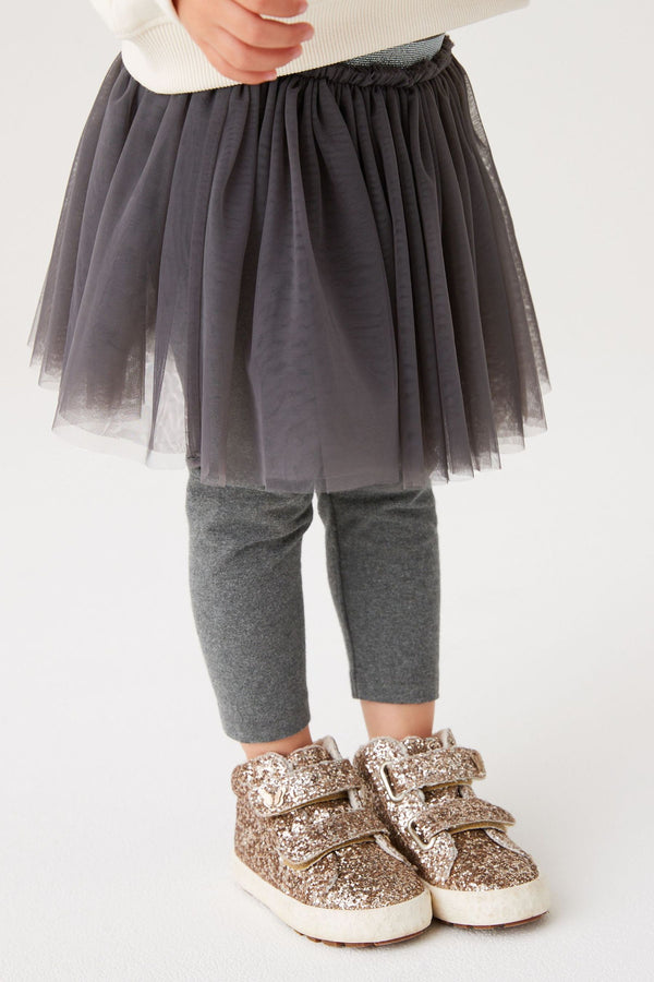 Charcoal Grey Tutu Leggings (3mths-7yrs)