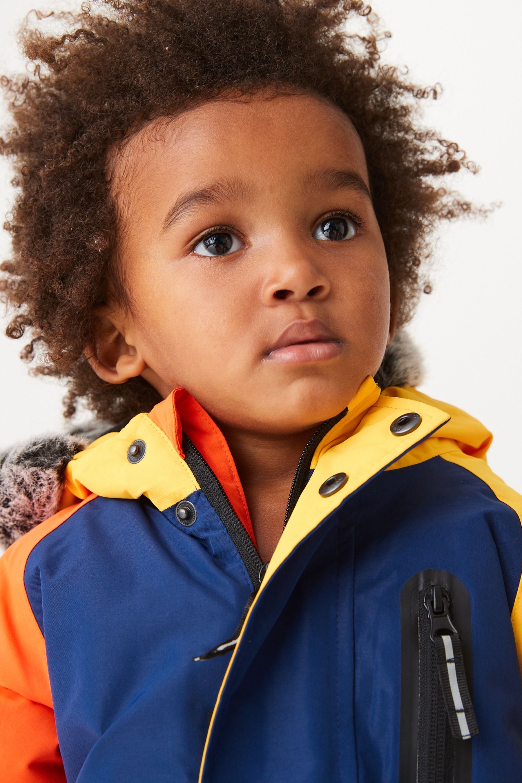 Blue Colourblock Snowsuit (3mths-7yrs)