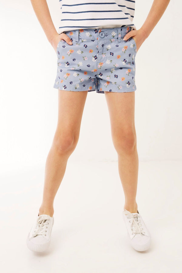 Blue Fat Face Blue Ditsy Floral Alice Chino Blue Shorts