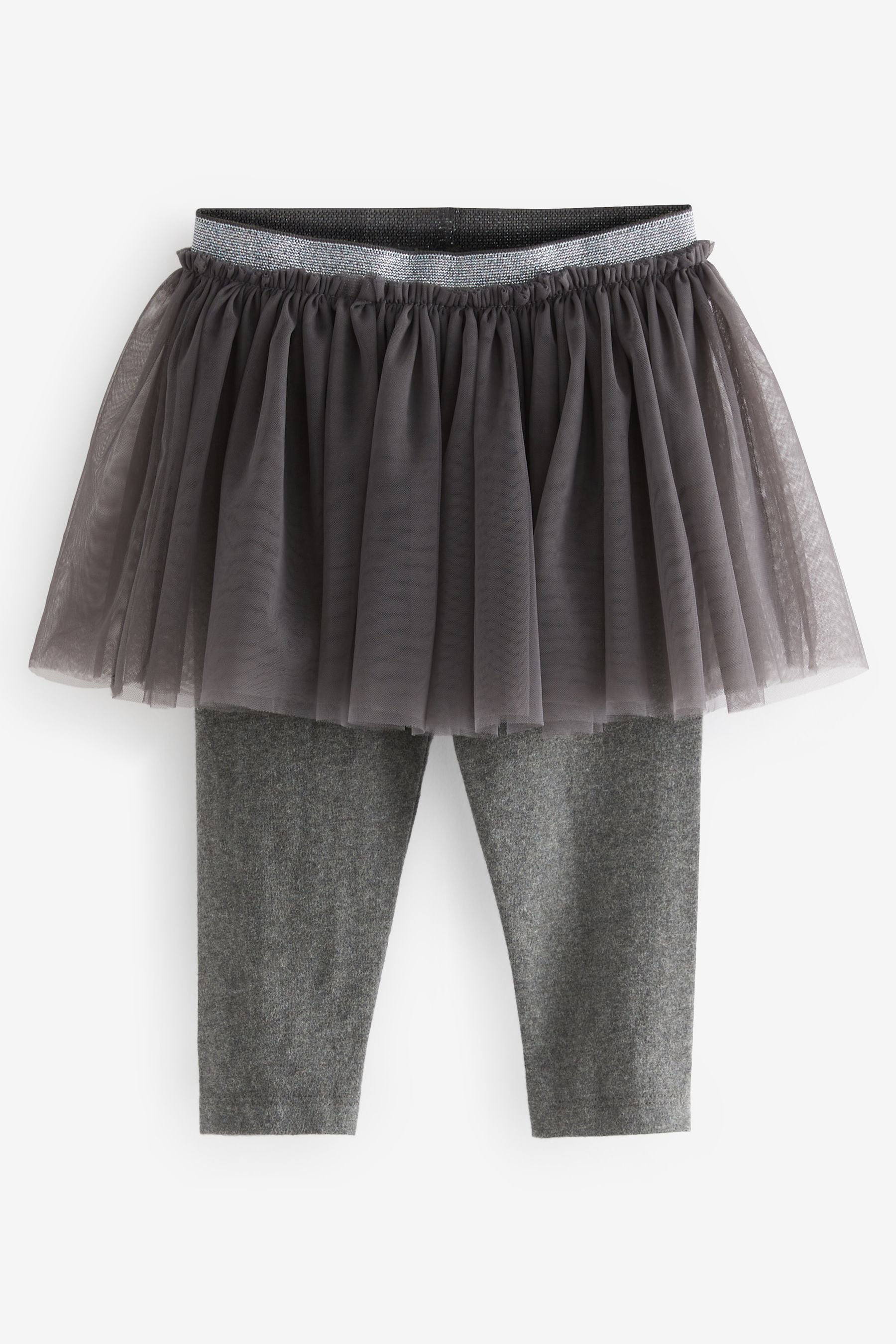 Charcoal Grey Tutu Leggings (3mths-7yrs)