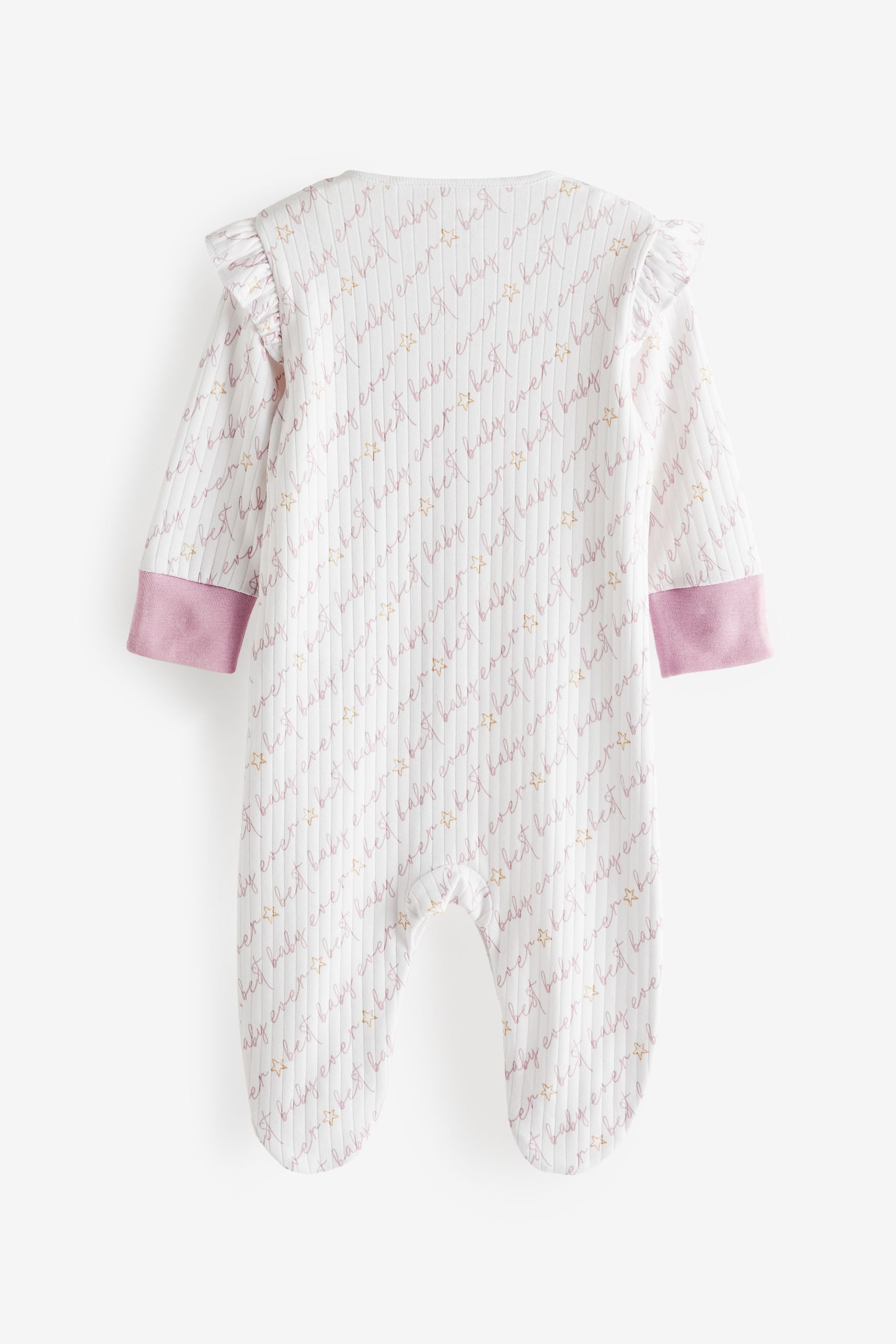 Pink Hearts Baby Sleepsuit and Turban 4 Piece Set (0mths-2yrs)