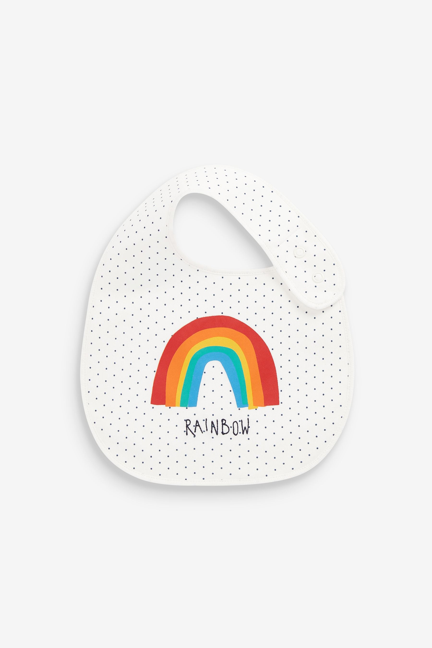 Bright Rainbow Baby Bibs 3 Pack