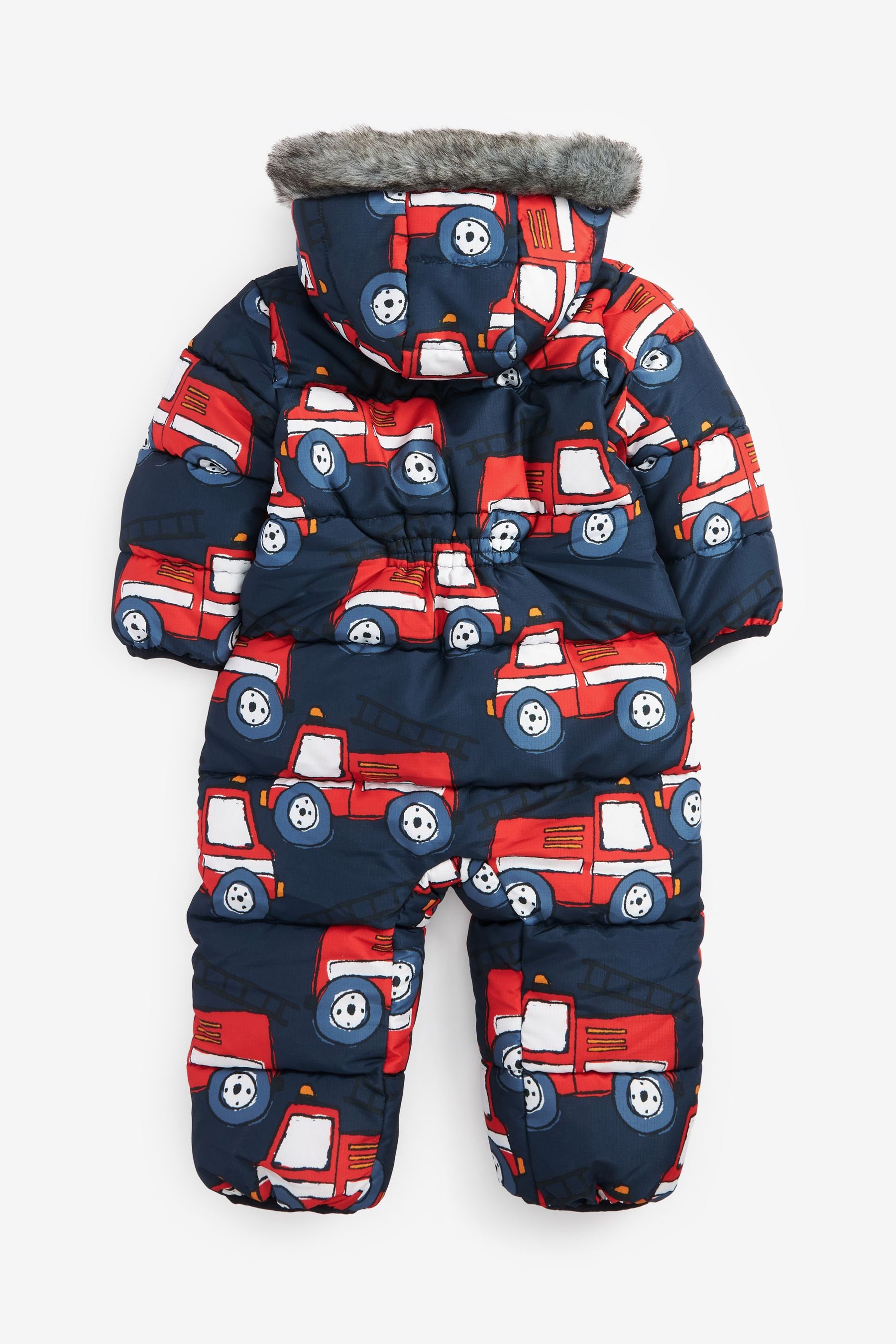 Navy Blue Fire Engine Snowsuit (3mths-7yrs)