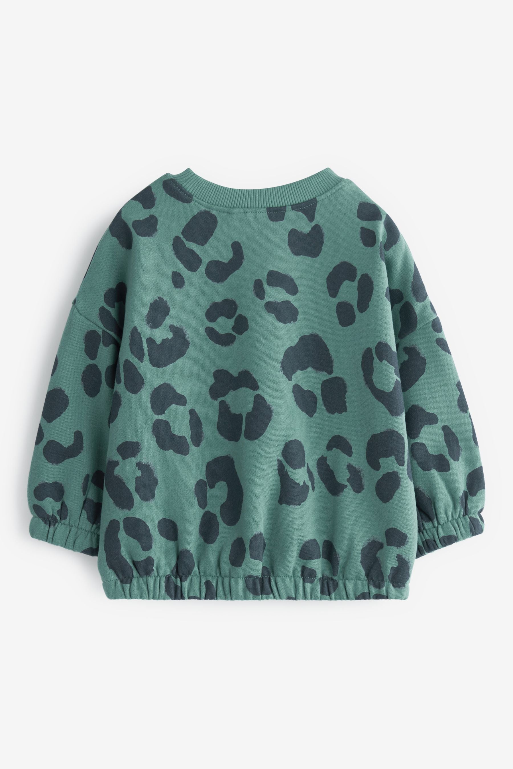 Blue Animal Print Soft Touch Jersey (3mths-7yrs)