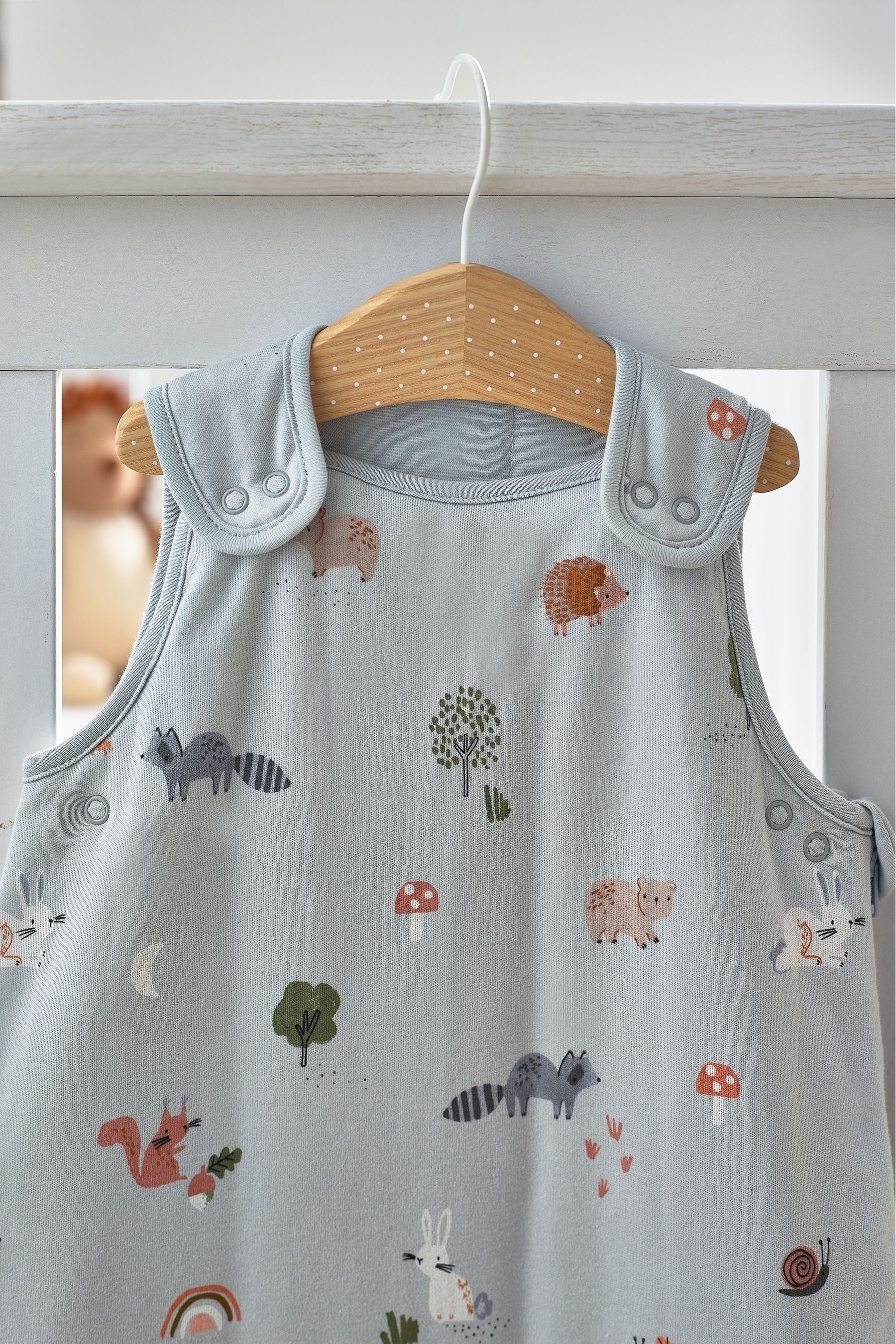 Sage Woodland Baby 100% Cotton 2.5 Tog Sleep Bag