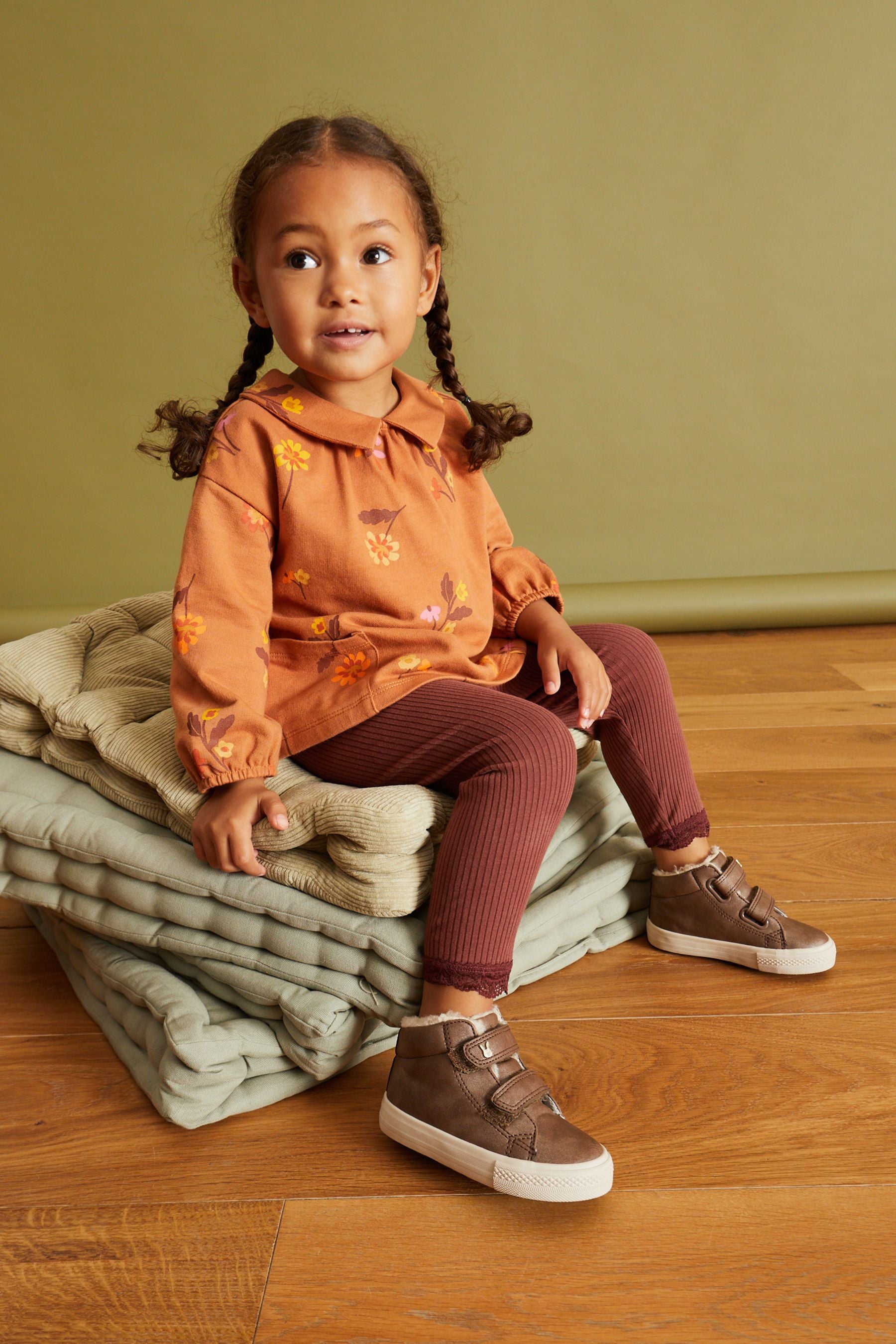 Pumpkin Collar Top & Leggings Set (3mths-7yrs)