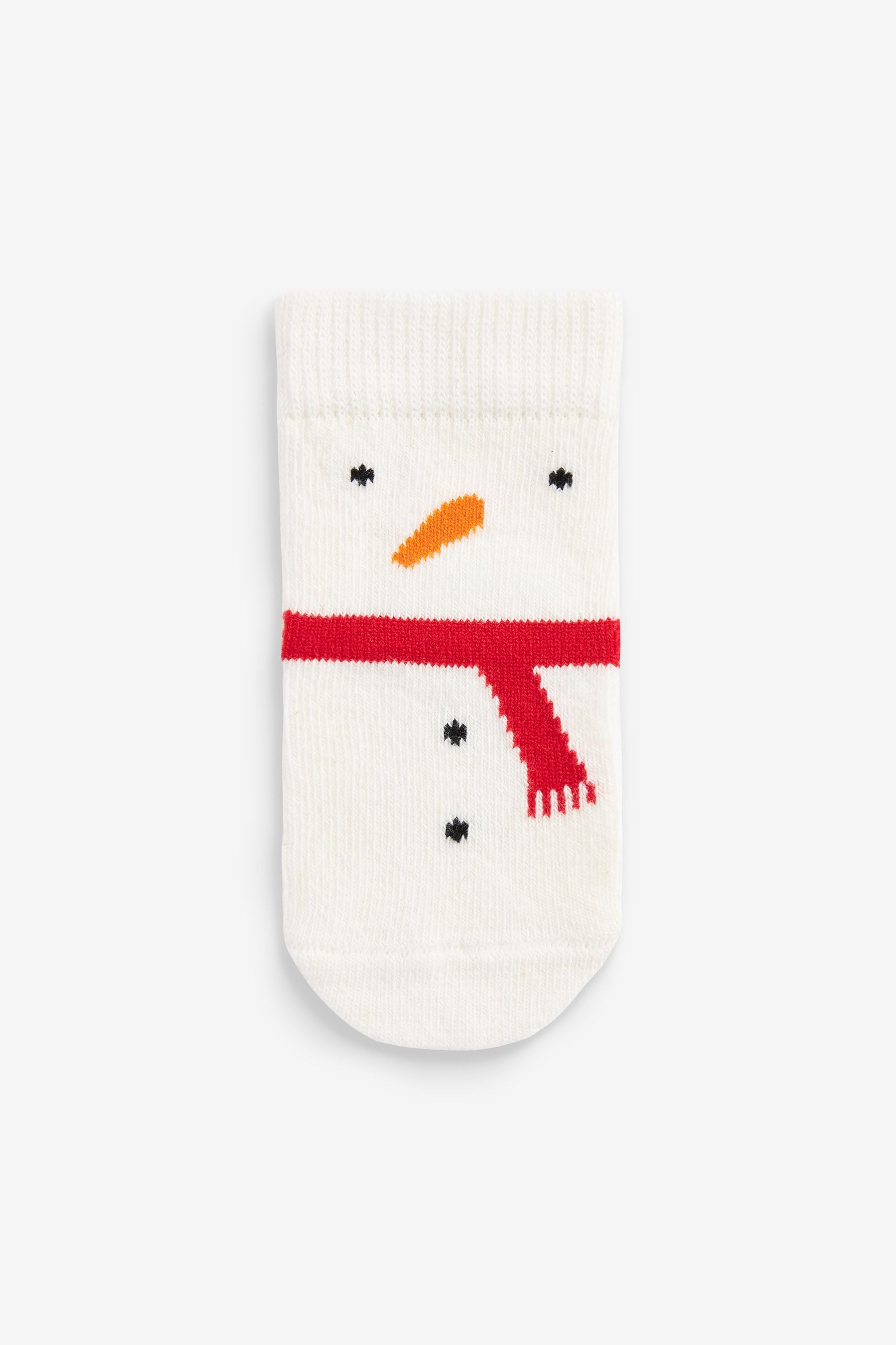 Red Christmas Baby Socks 5 Pack (0mths-2yrs)